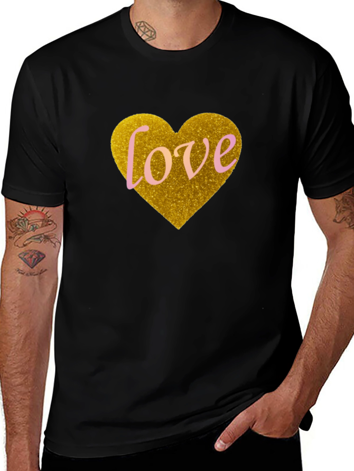 Love Heart Graphic Tee - Valentine's Day Shirt