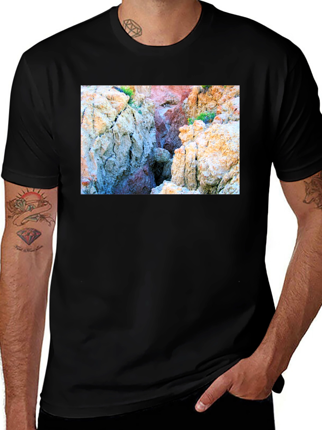 Variant 17 of Canyon Graphic T-Shirt - Unique Nature Design