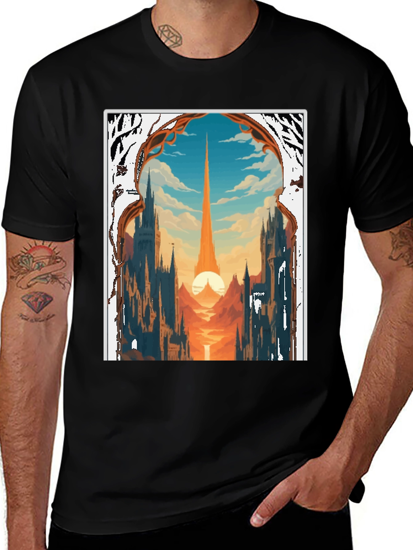 Variant 19 of Fantasy Castle T-Shirt