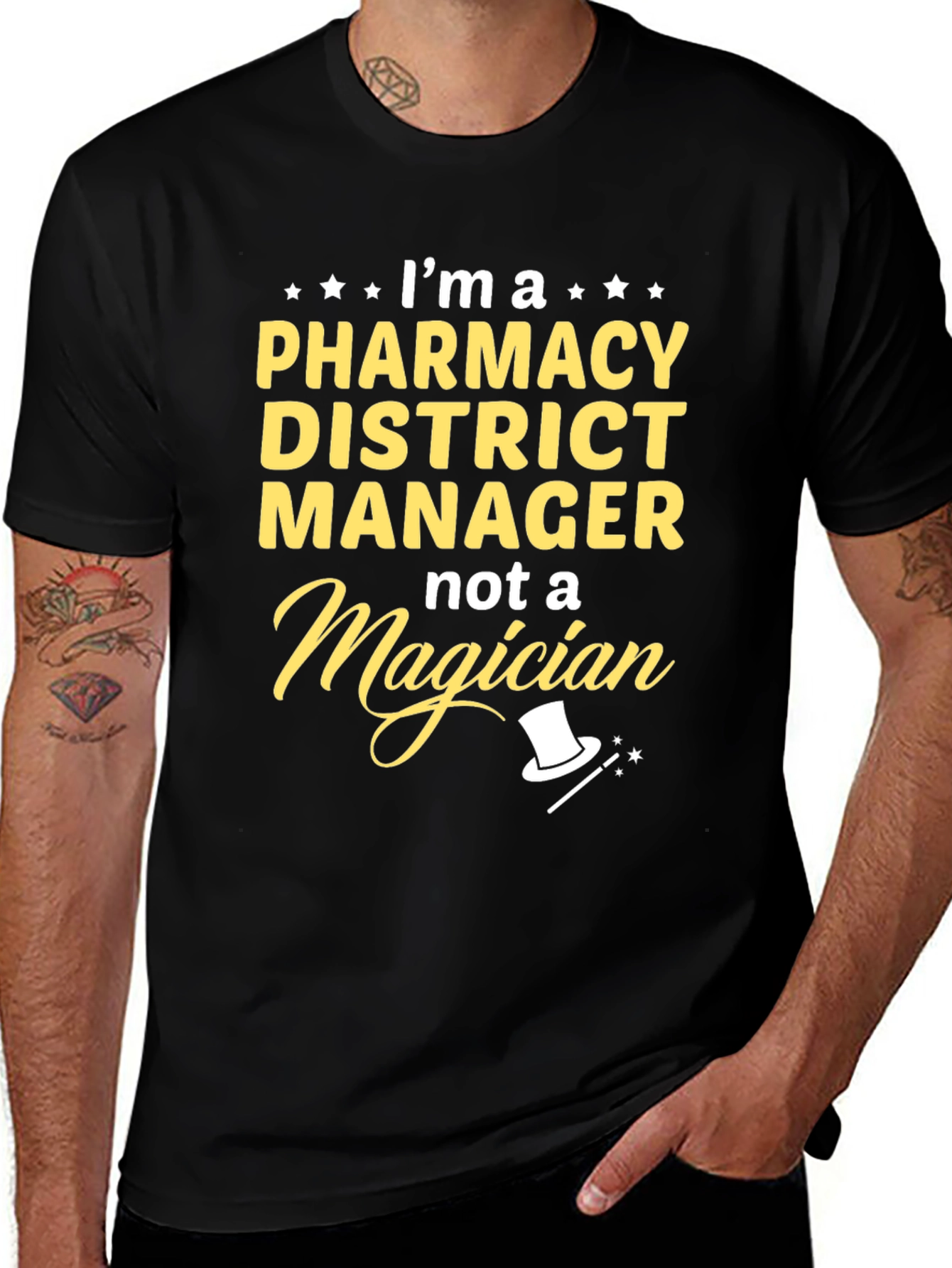 Black Pharmacy District Manager T-Shirt main image