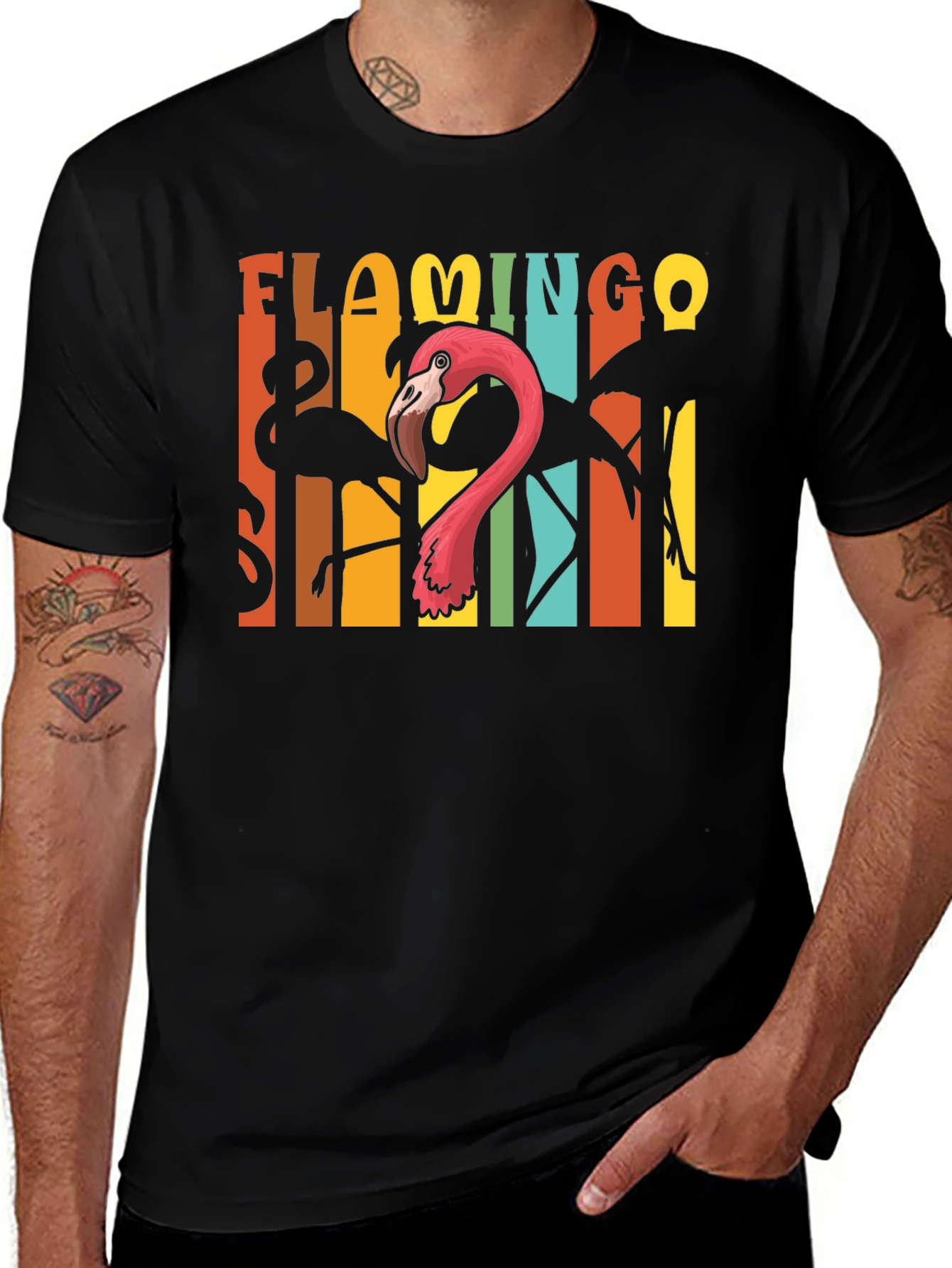 Retro Flamingo Graphic Tee
