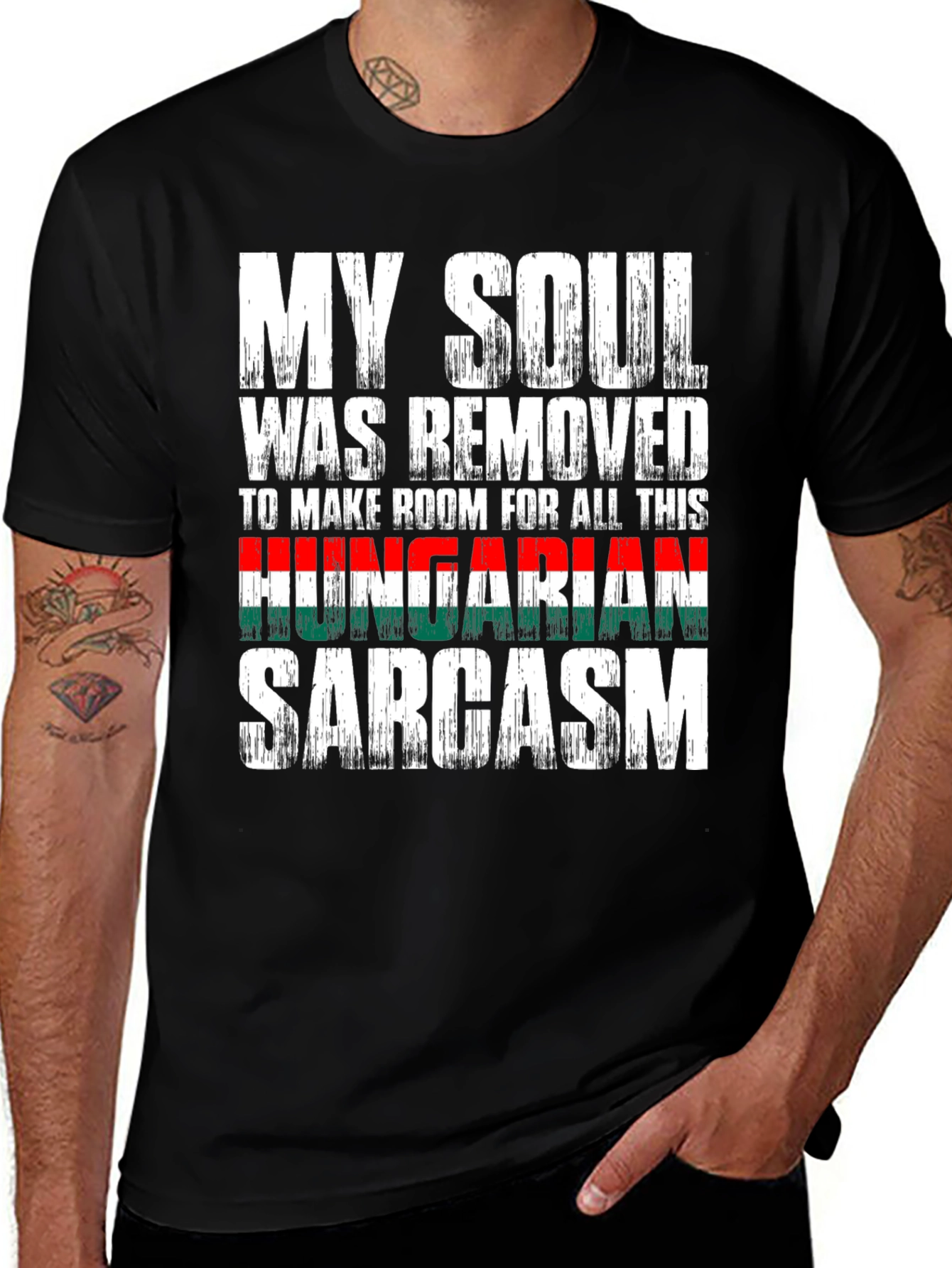 Variant 30 of Hungarian Sarcasm T-Shirt - Soul Removed Humor Tee