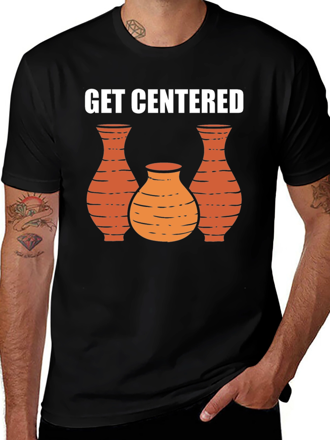 Variant 4 of Get Centered Pottery Graphic Tee - Unisex