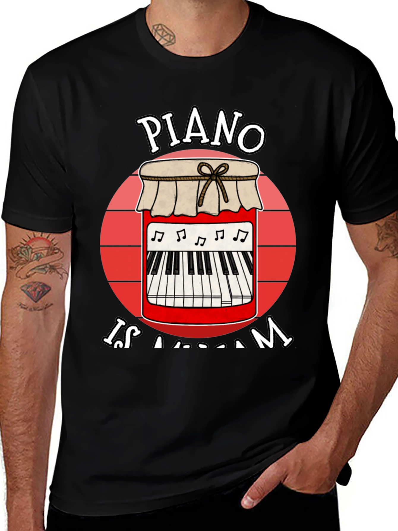 Variant 22 of Piano is a Jam T-Shirt - Music Lover Tee