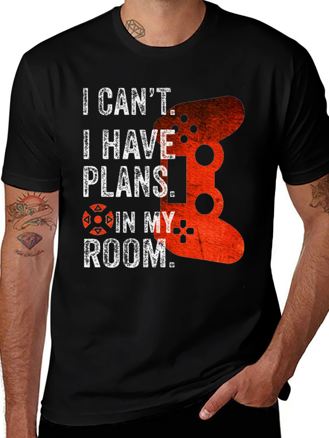 Variant 7 of Gamer T-Shirt: I Can't. I Have Plans in My Room.
