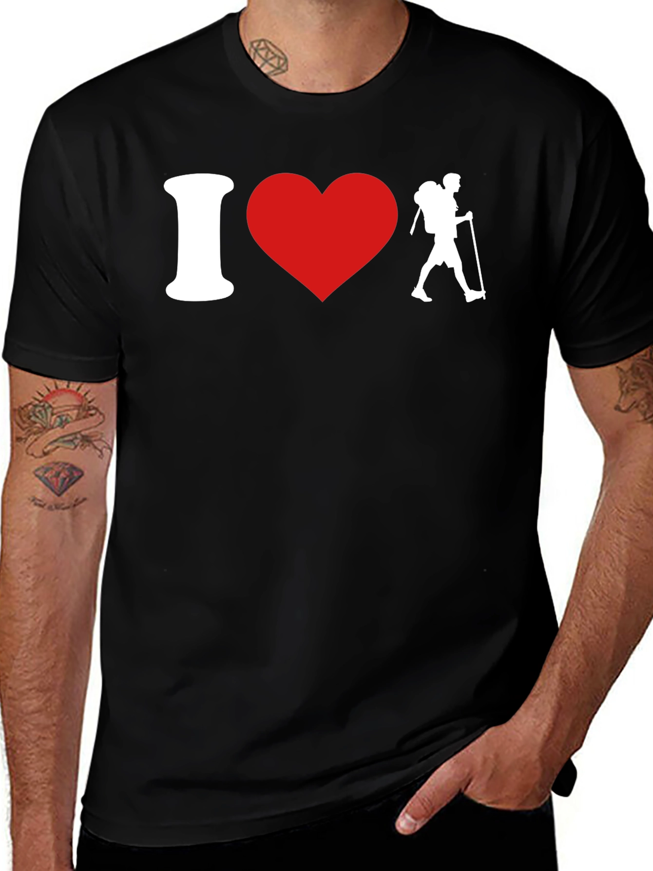 I Heart Hiking T-Shirt - Outdoor Adventure Tee