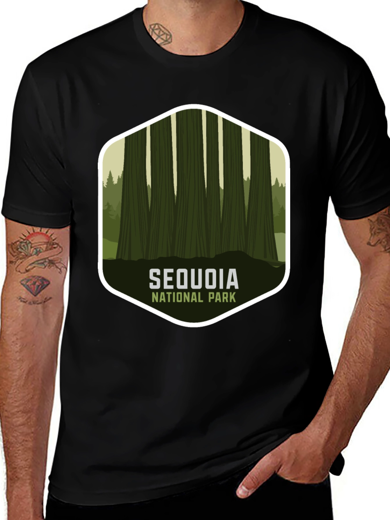 Black Sequoia National Park Graphic Tee - Black main image