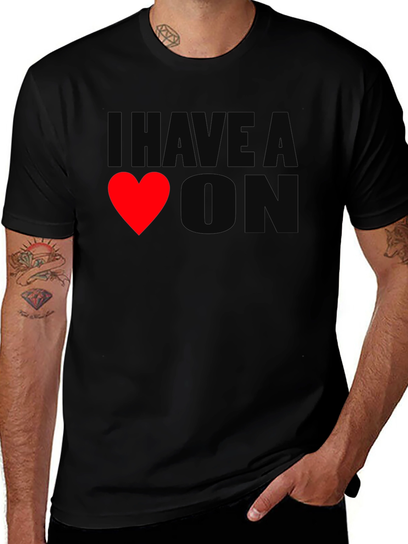 Variant 6 of I Have A Heart On - Novelty T-Shirt