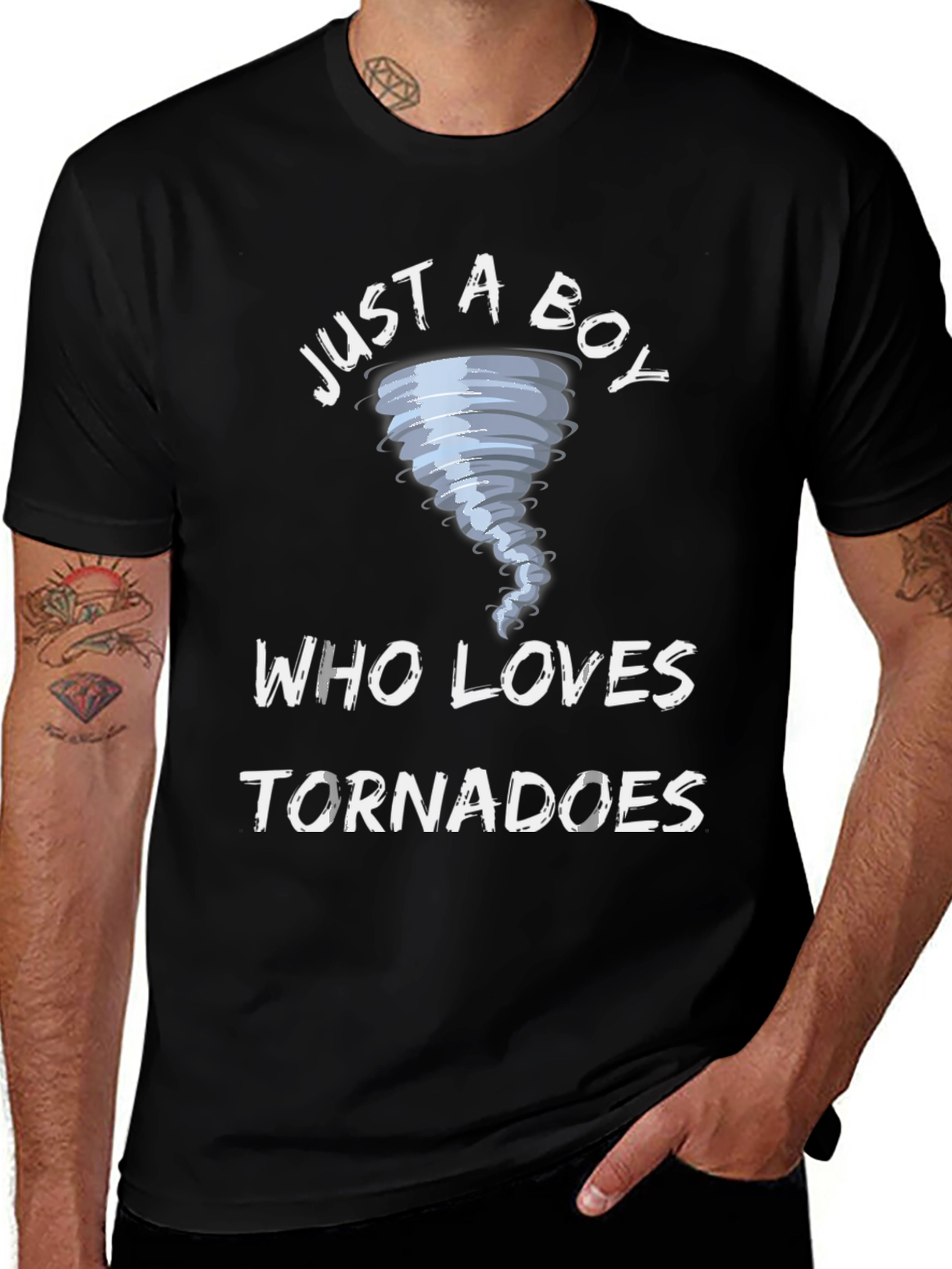 Variant 6 of Boy Who Loves Tornadoes Graphic T-Shirt