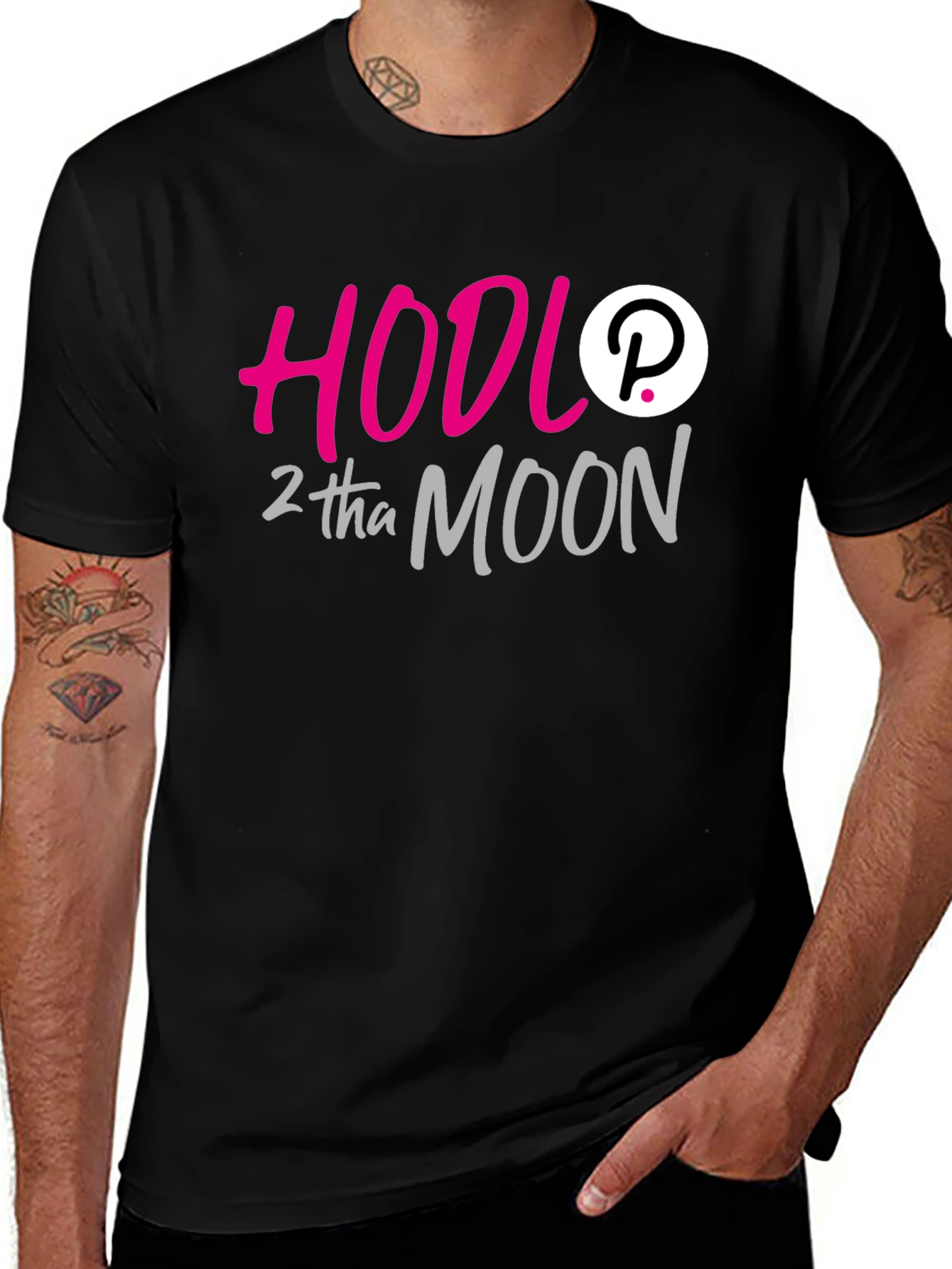 Variant 30 of HODL to the Moon Black T-Shirt