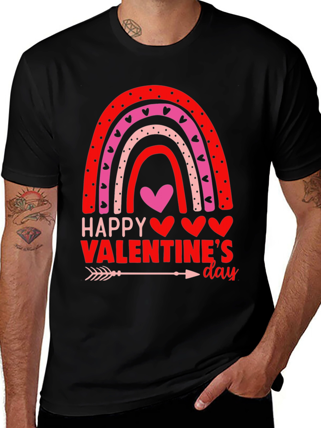 Happy Valentine's Day Rainbow Heart T-Shirt