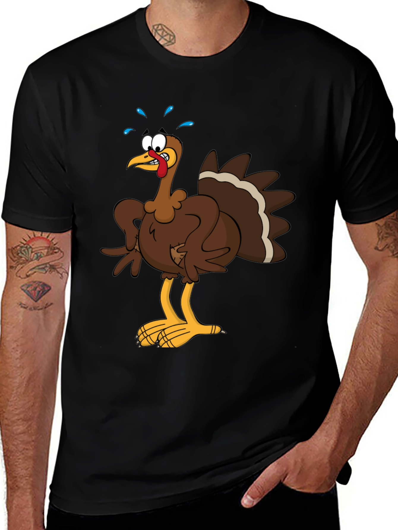 Thanksgiving Turkey Graphic T-Shirt