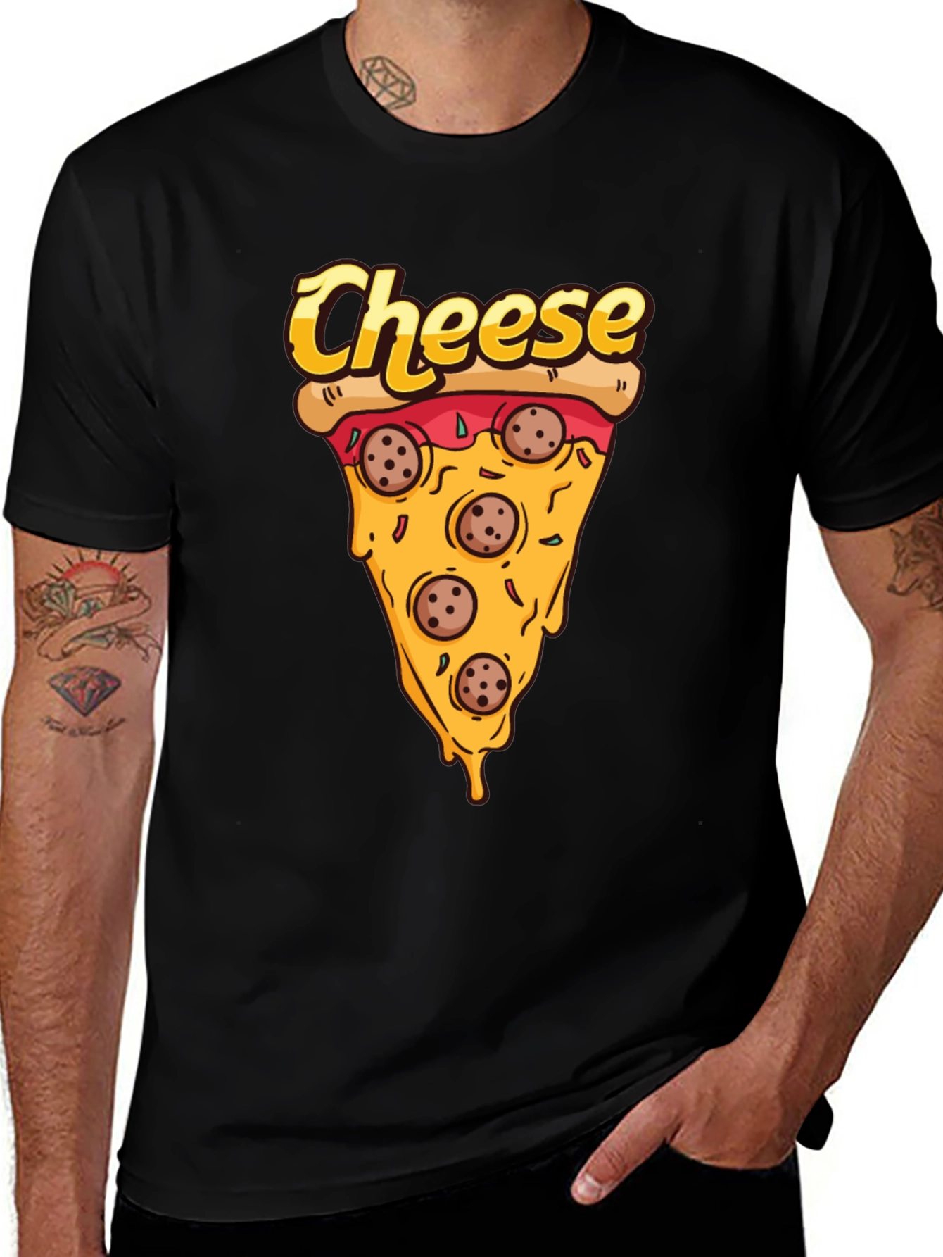 Variant 30 of Pizza Cheese Slice Graphic T-Shirt