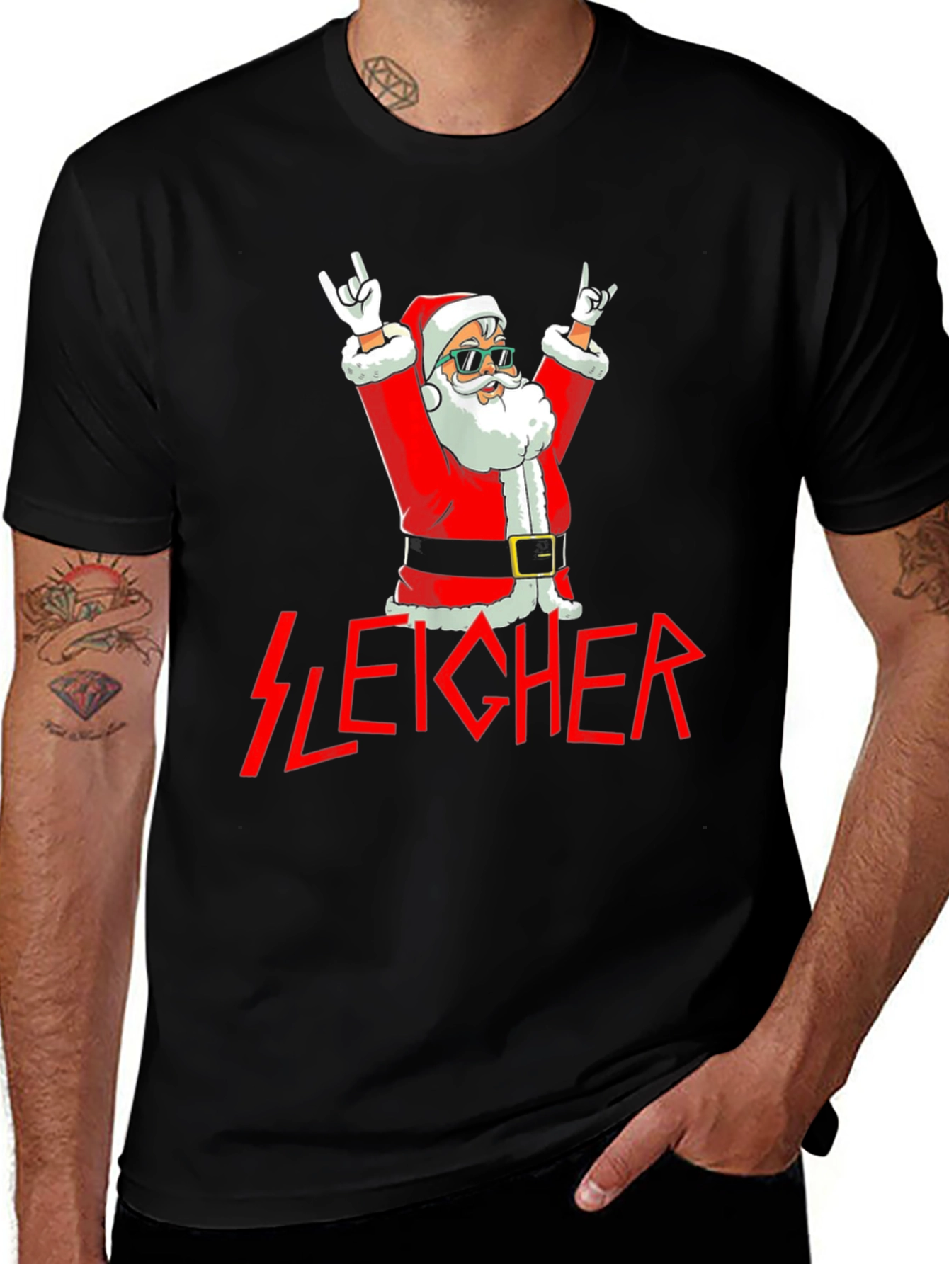 Rockin' Santa Graphic Tee - Sleicher