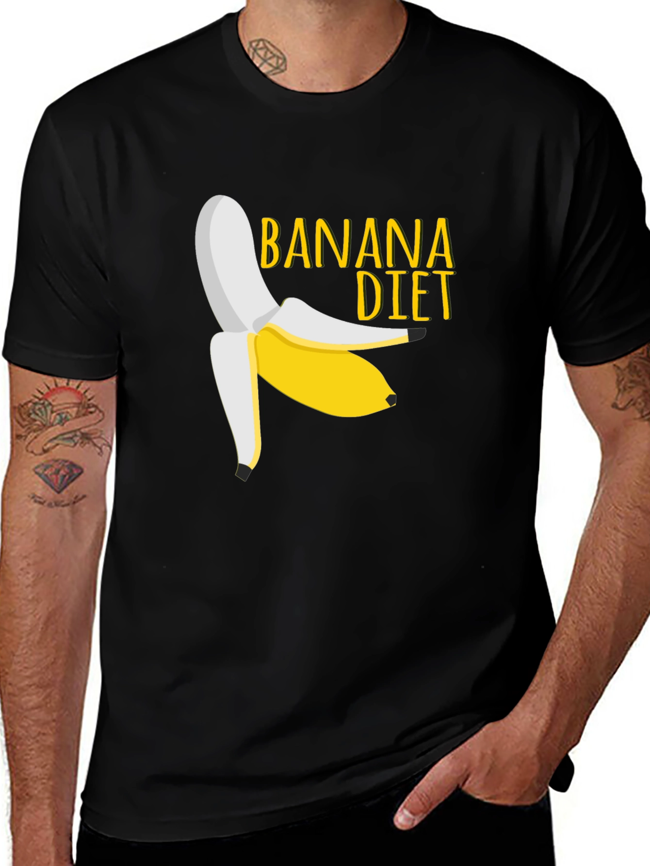 Variant 22 of Banana Diet Graphic Tee - Funny Unisex T-Shirt