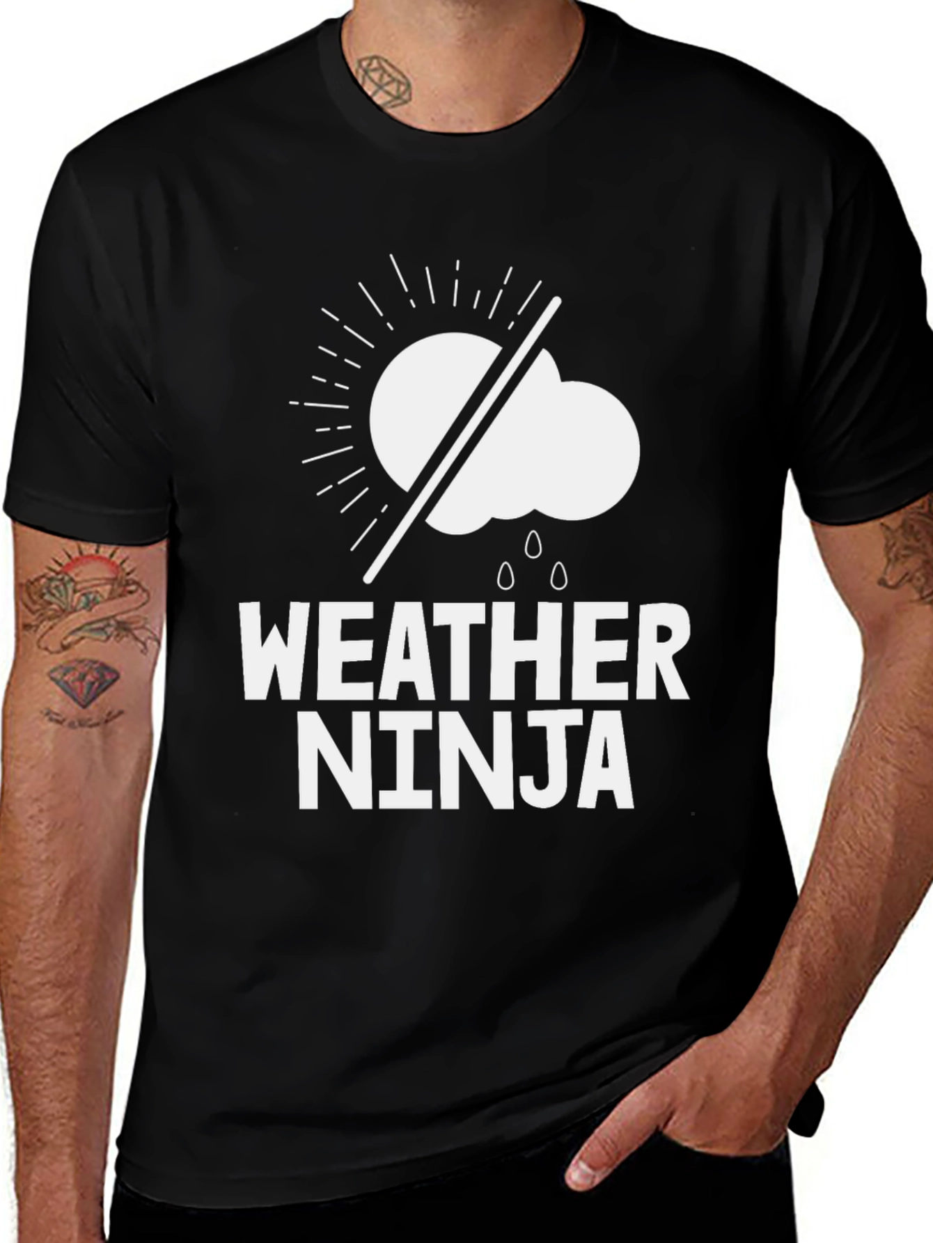 Weather Ninja Graphic T-Shirt - Funny Weather Tee