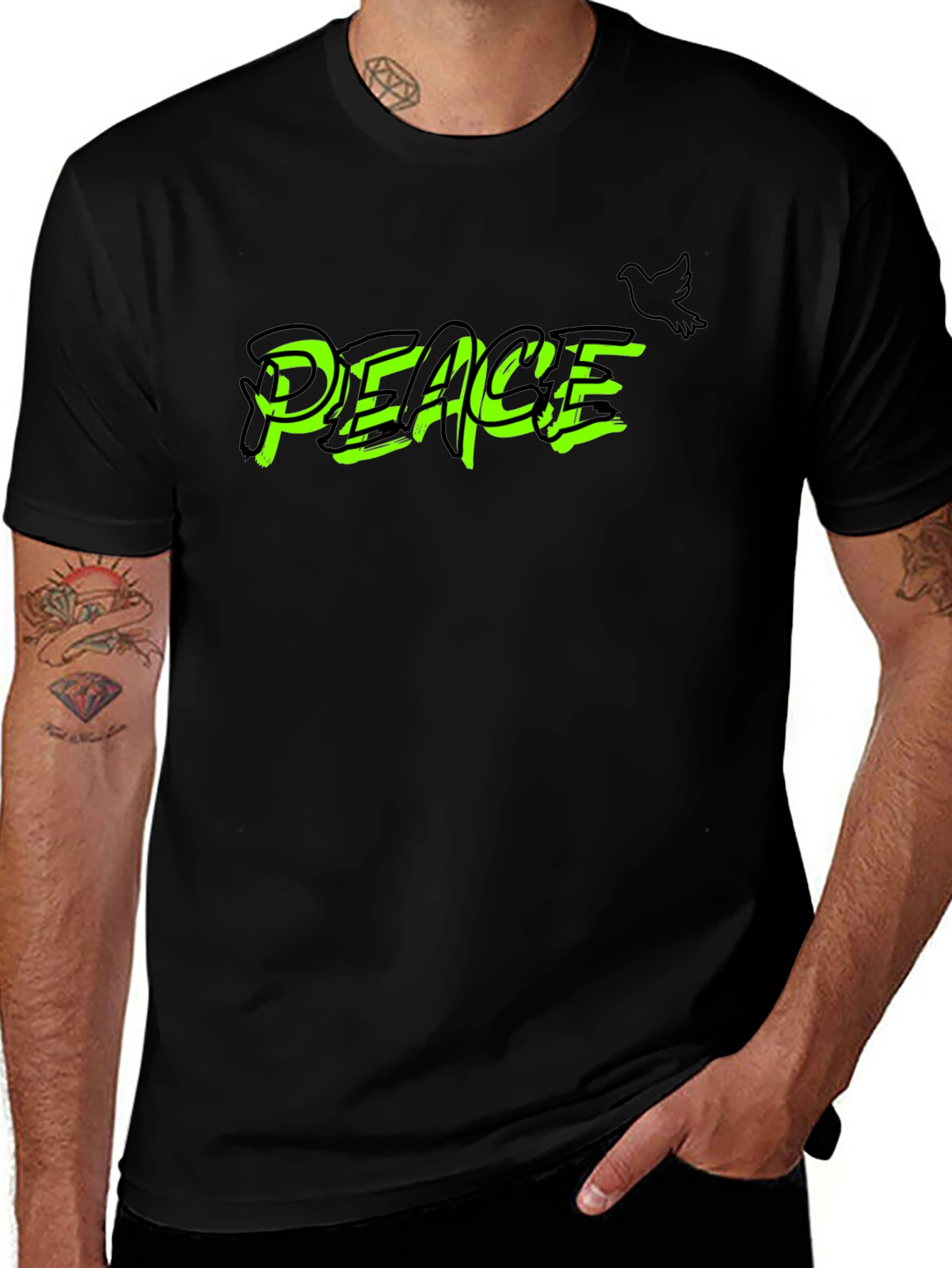 Variant 10 of Peace Graphic Print T-Shirt