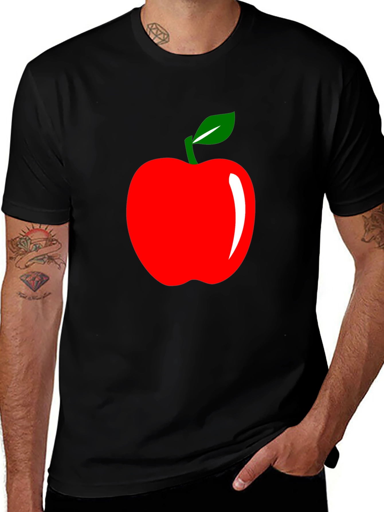 Variant 14 of Apple Graphic T-Shirt - Stylish Casual Wear