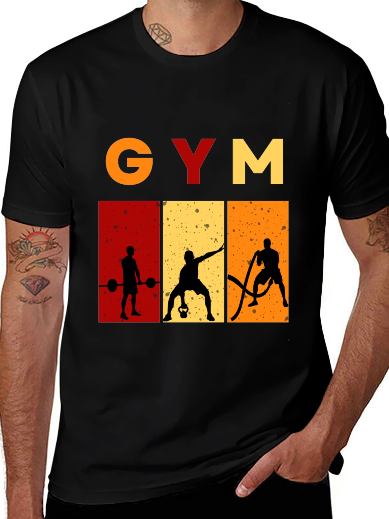 Variant 7 of Gym Motivation Graphic Tee - Fitness Workout Shirt