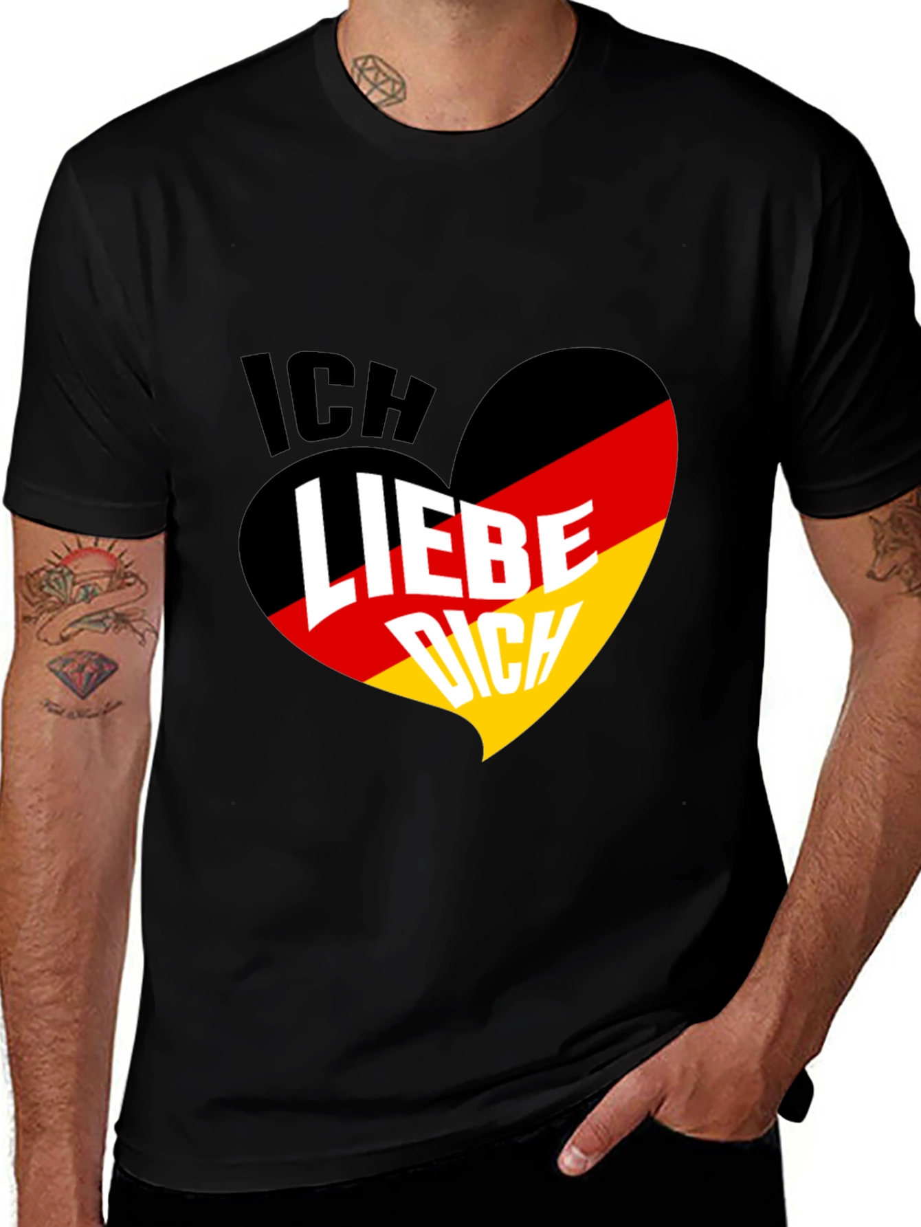 Ich Liebe Dich Germany Flag Heart T-Shirt