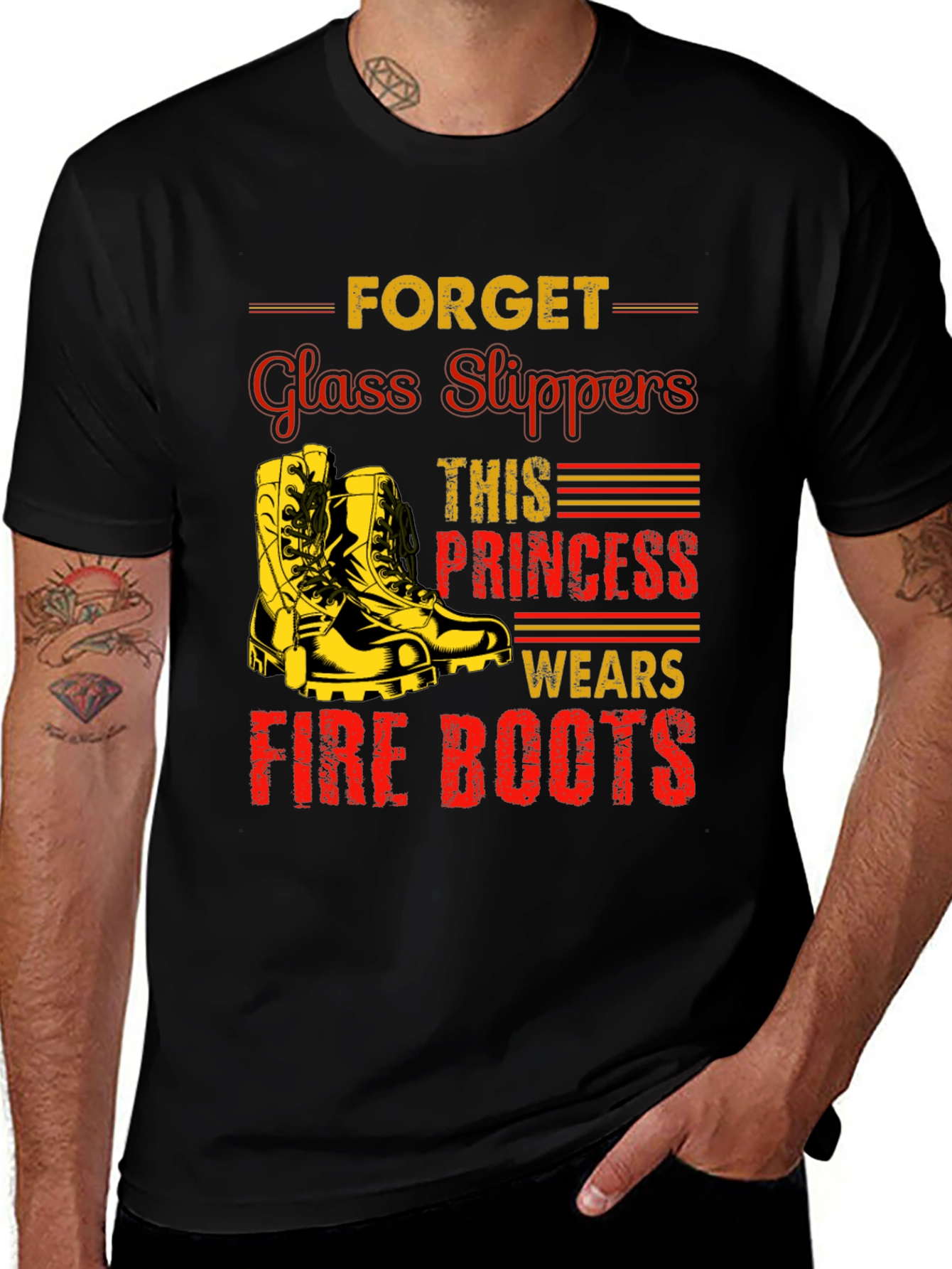 Firefighter Princess Graphic Tee