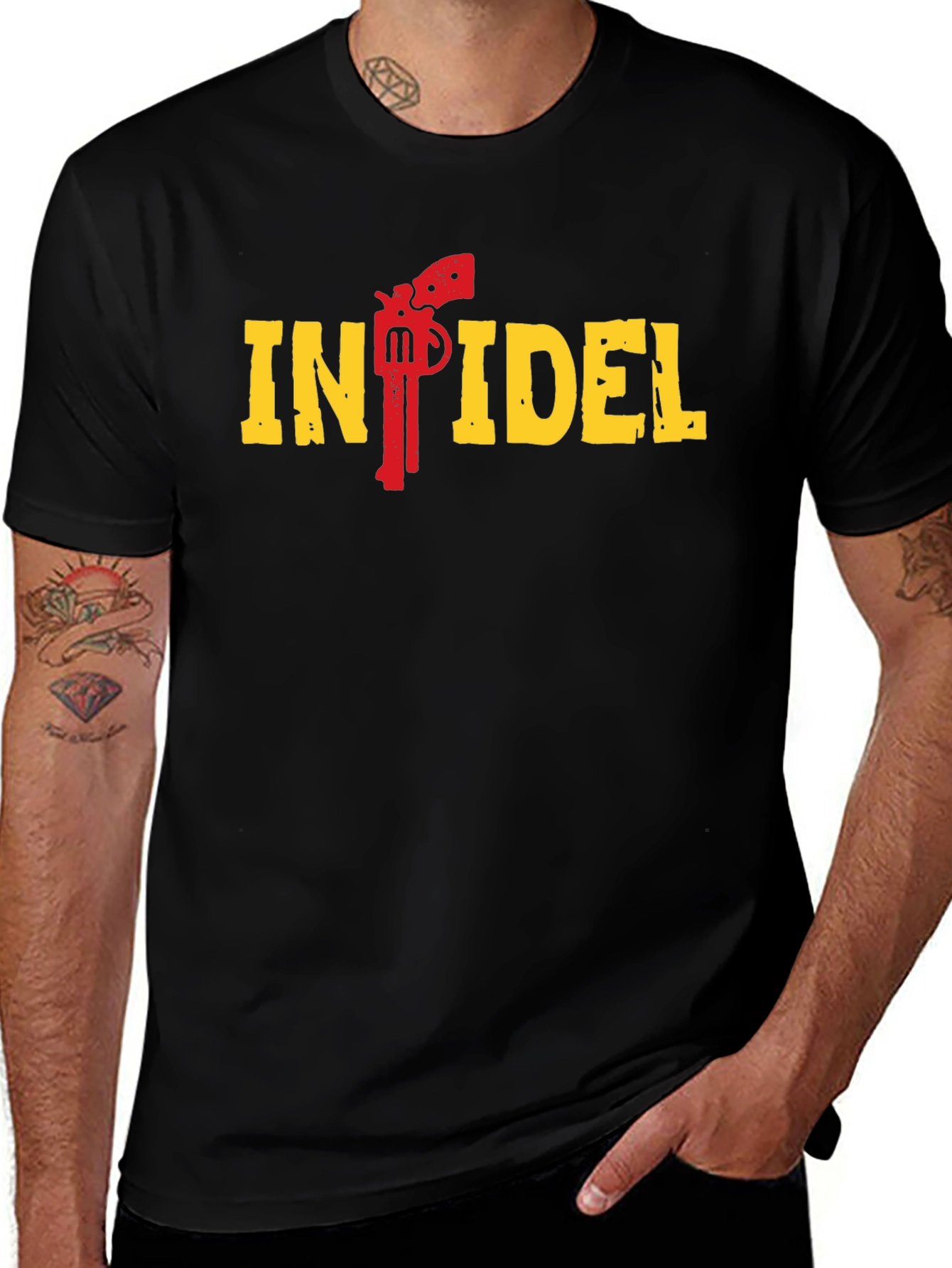 Infidel T-Shirt - Gun Design