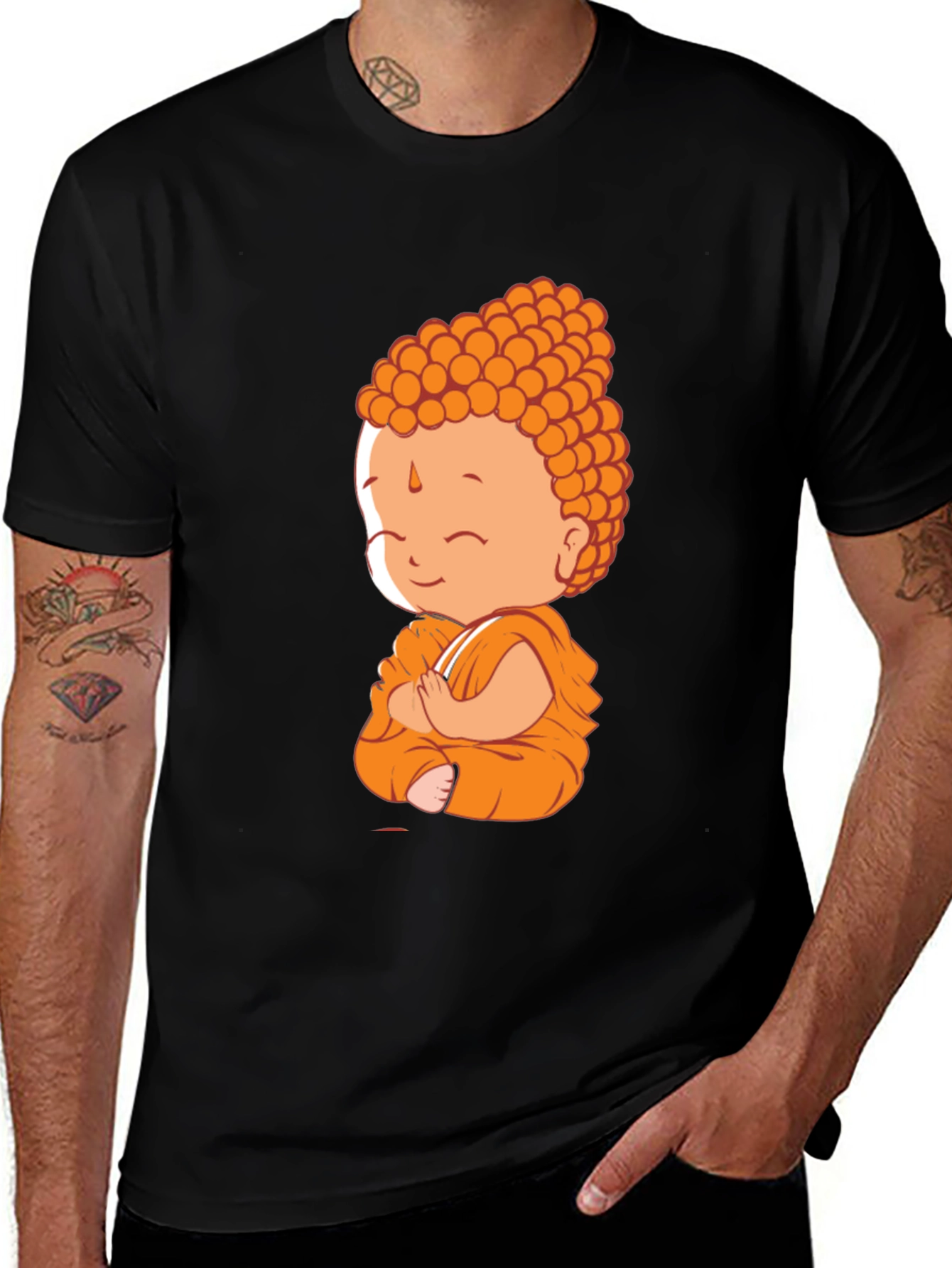 Buddha Graphic Black T-Shirt