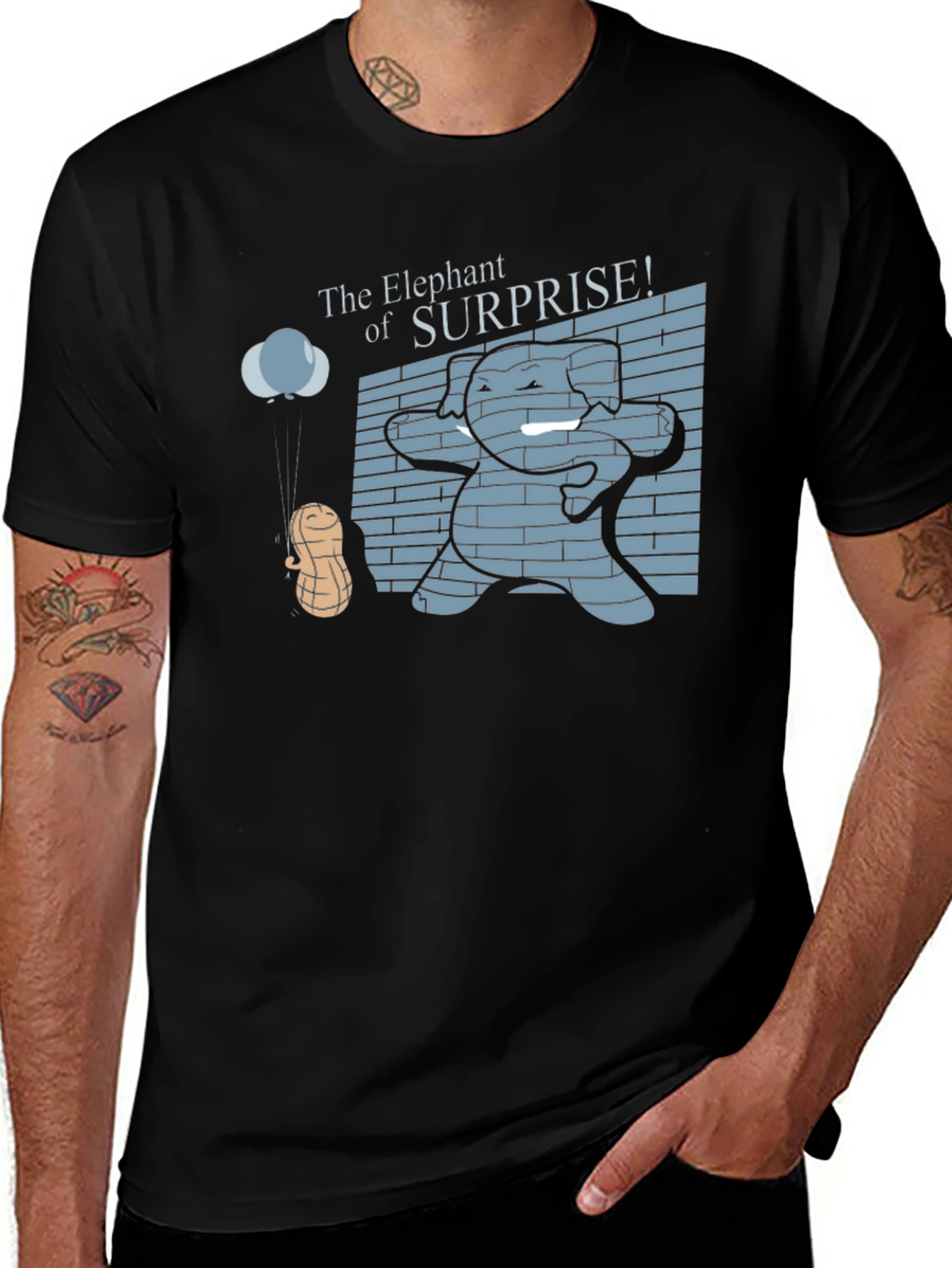 Variant 14 of Elephant Surprise Graphic Tee