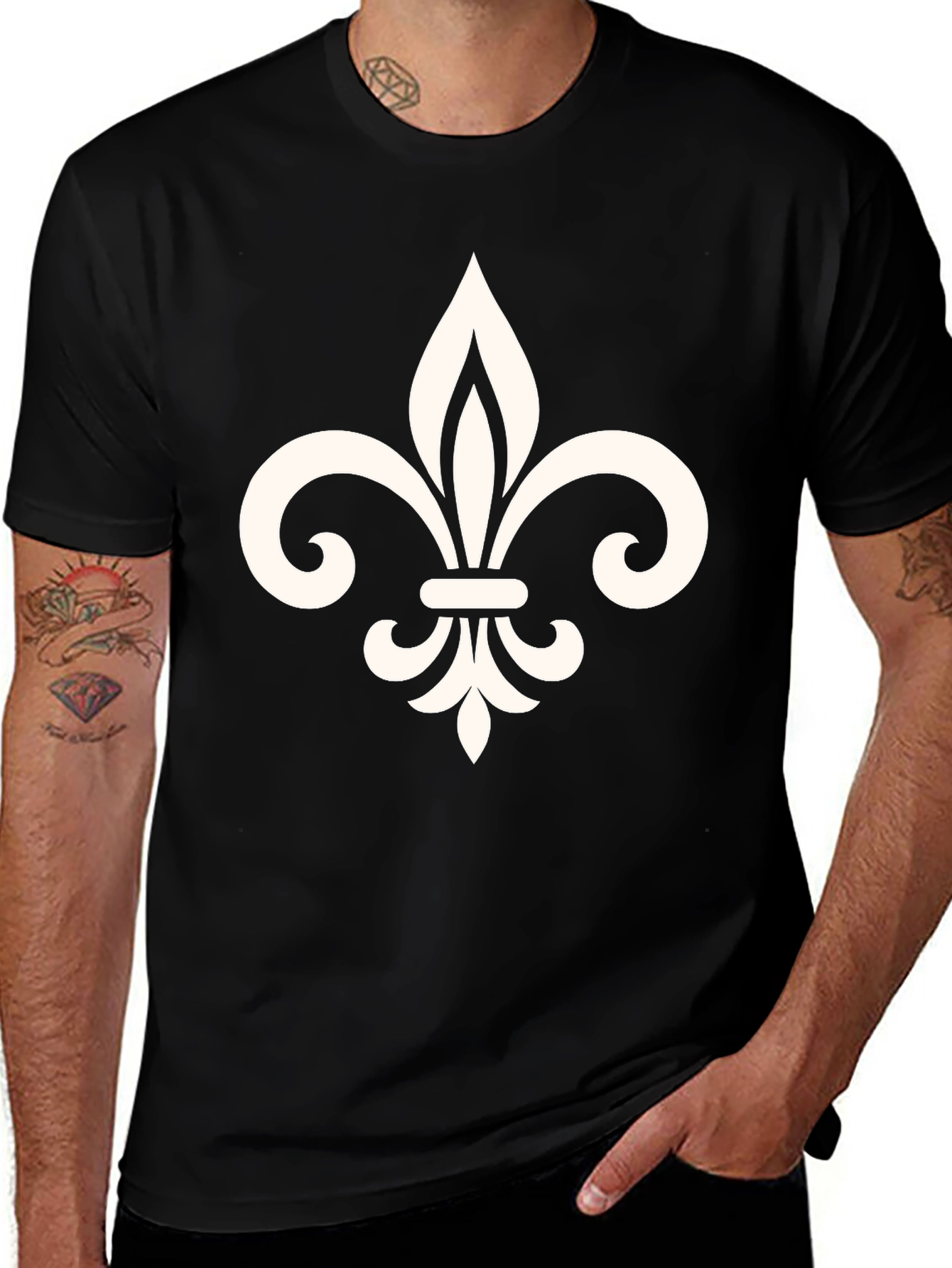 Fleur-de-lis Graphic Tee - Stylish Unisex Design