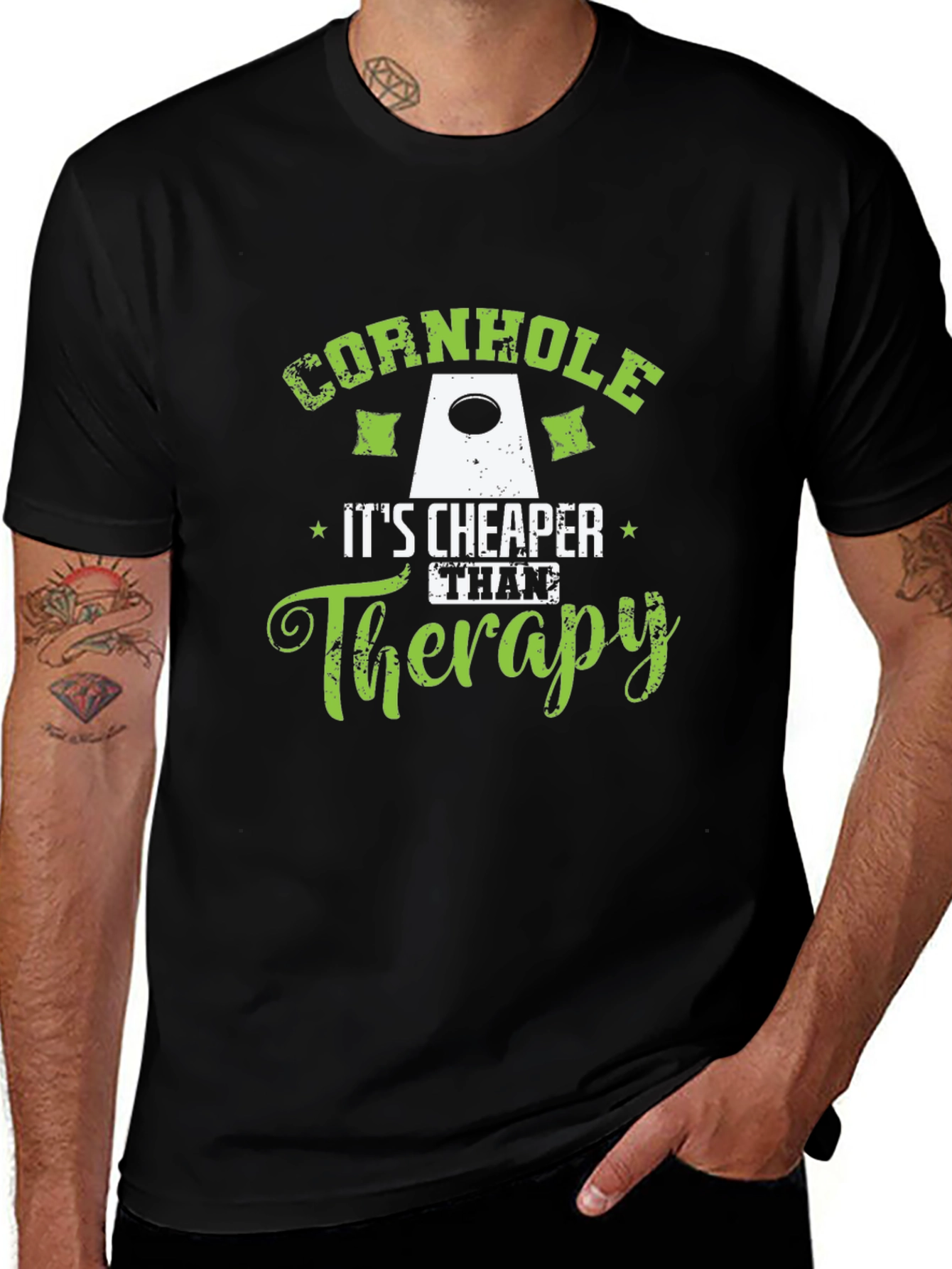 Variant 12 of Cornhole Therapy T-Shirt - Funny Game Apparel