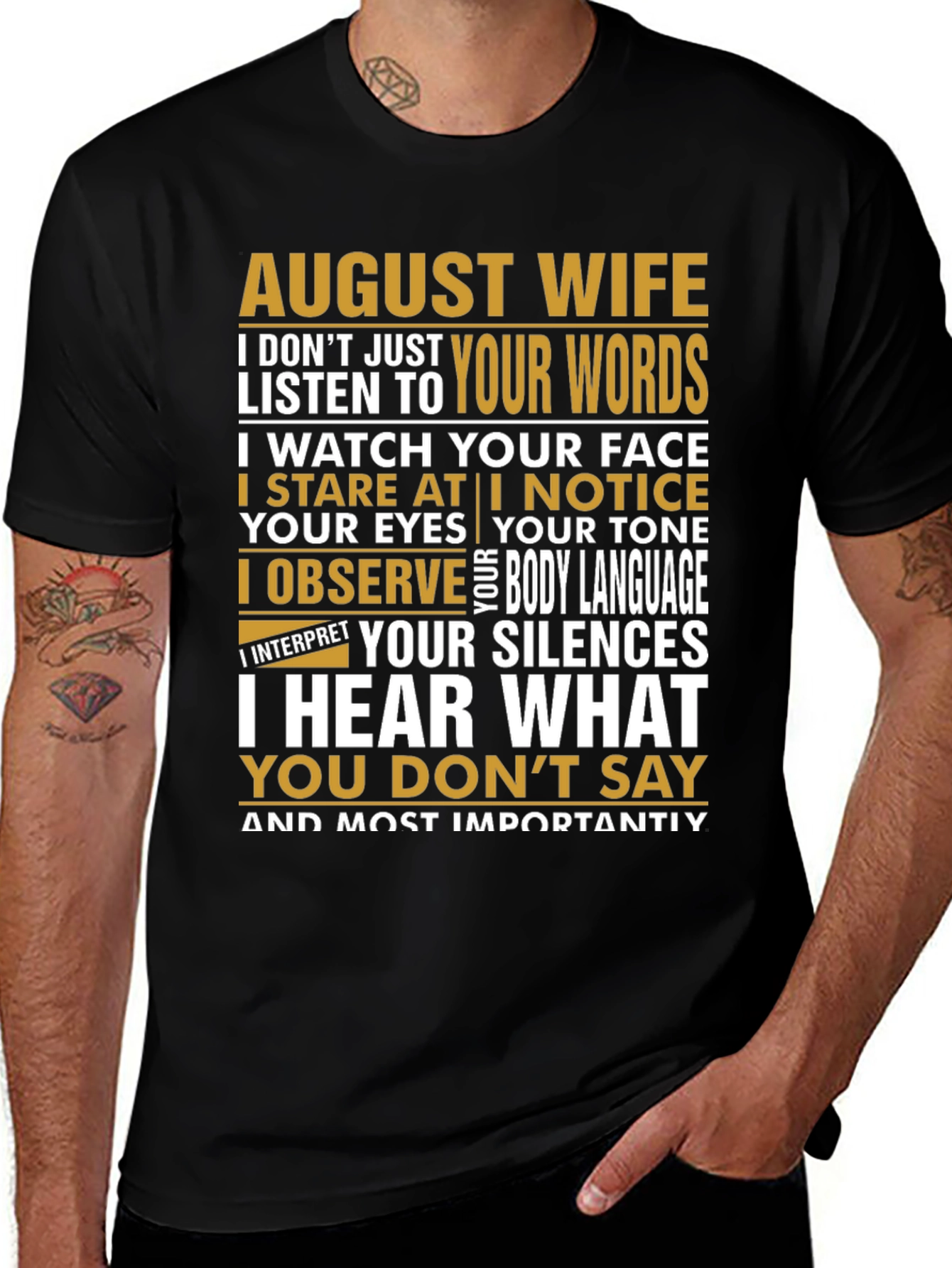 August Wife Graphic T-Shirt