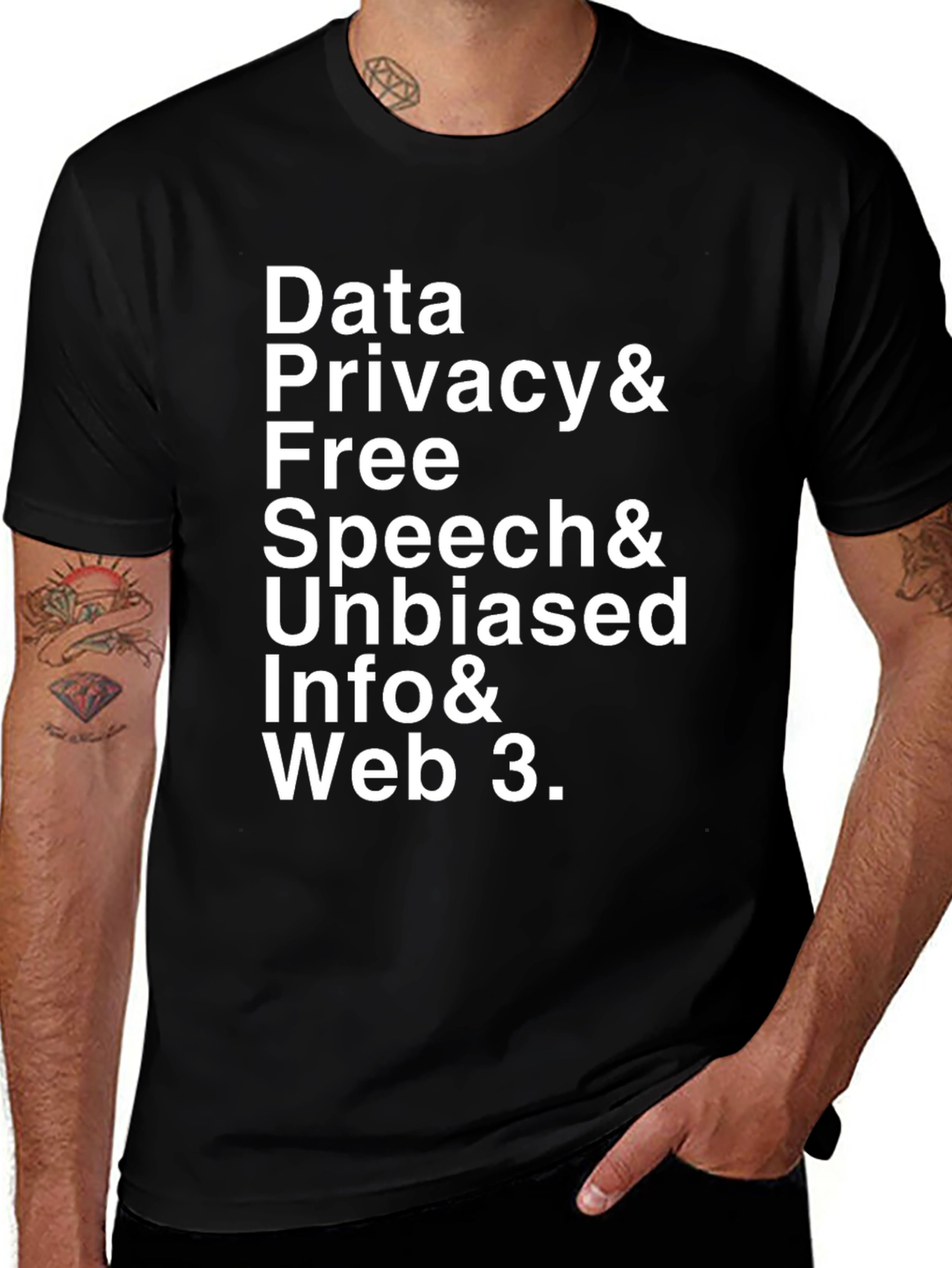 Variant 10 of Data Privacy & Free Speech T-Shirt