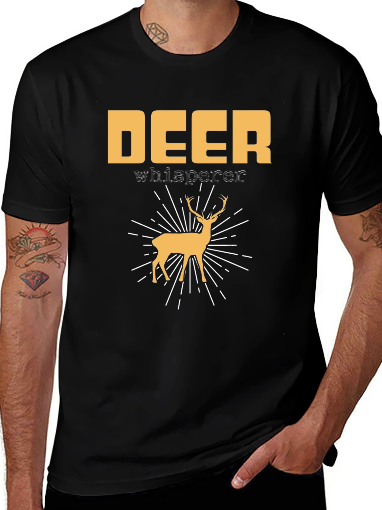Variant 25 of Deer Whisperer Graphic Tee - Hunting Shirt