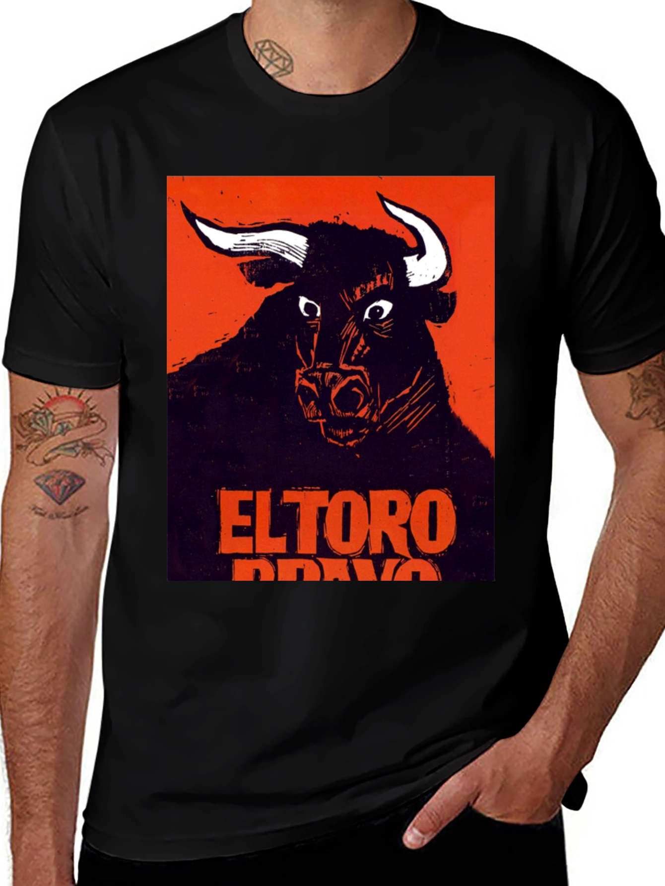 El Toro Bravo Graphic Tee - Bold Black T-Shirt