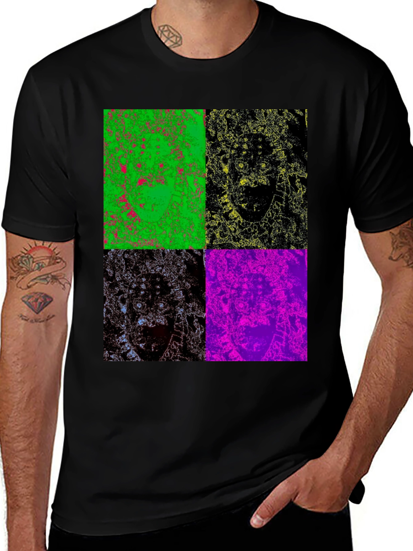 Variant 15 of Pop Art Face T-Shirt - Bold Graphic Tee