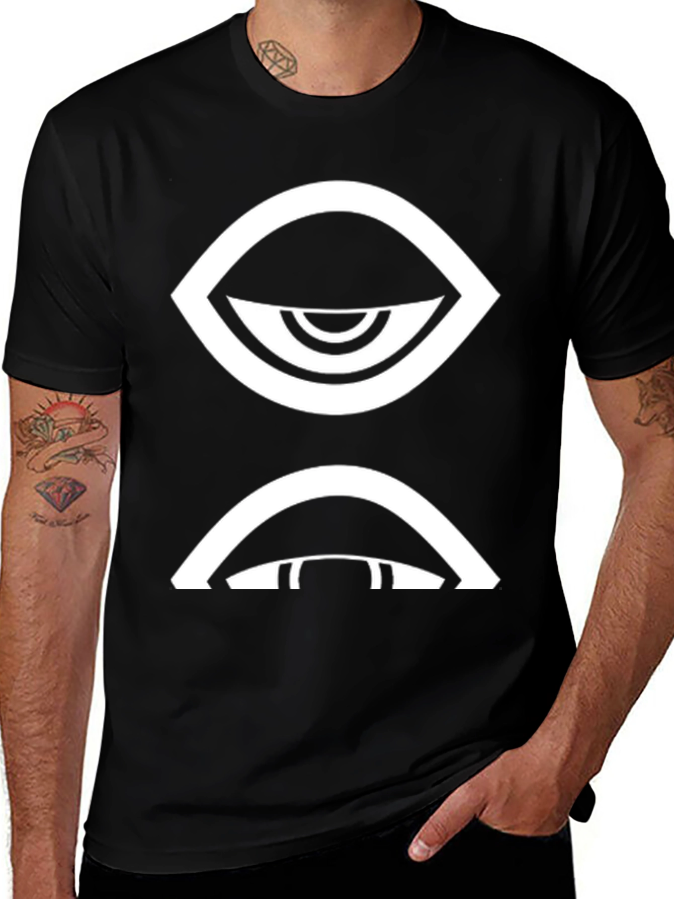 Variant 14 of Eye Graphic Black T-Shirt