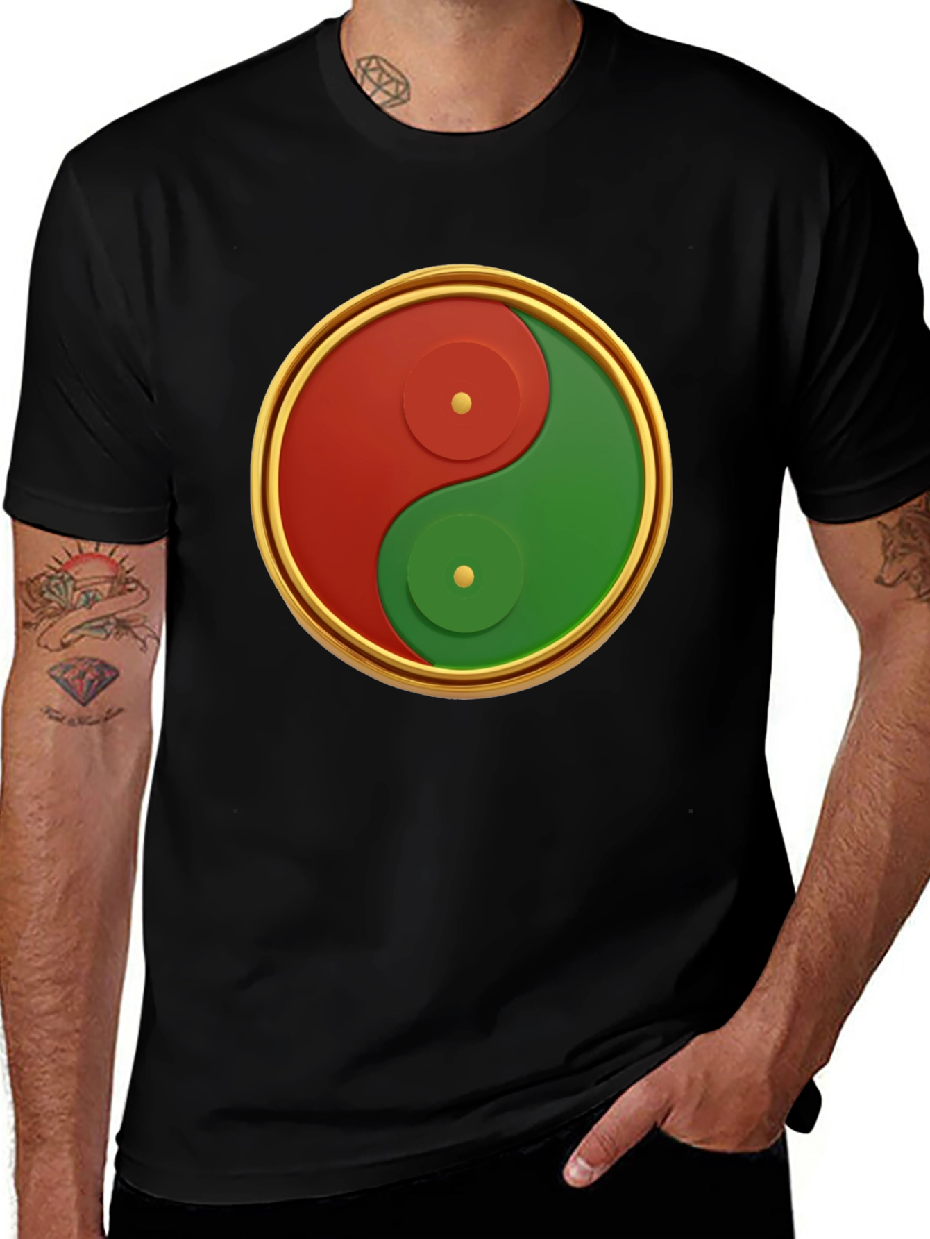 Yin Yang Kwanzaa T-Shirt