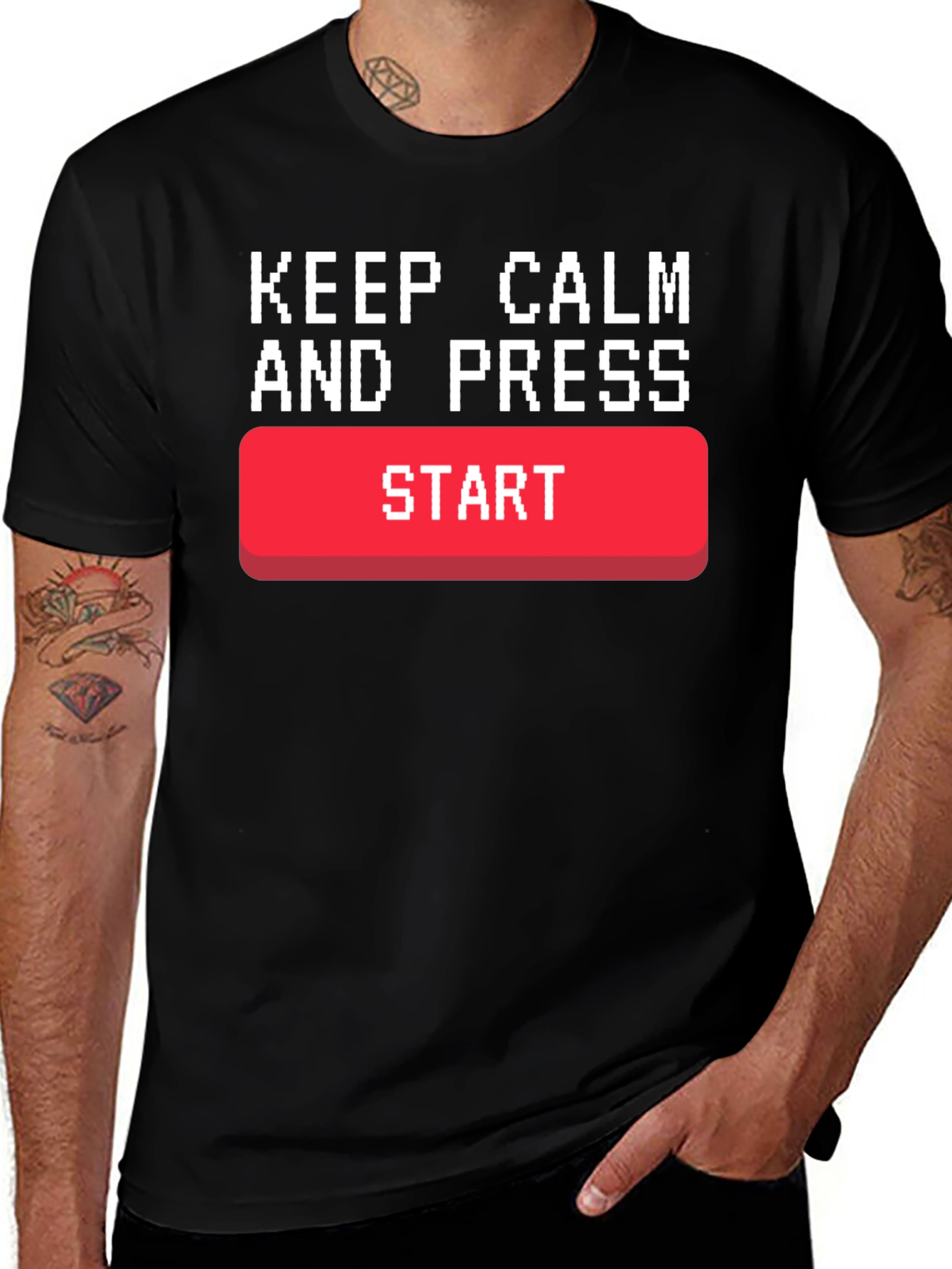 Variant 22 of Keep Calm & Press Start T-Shirt
