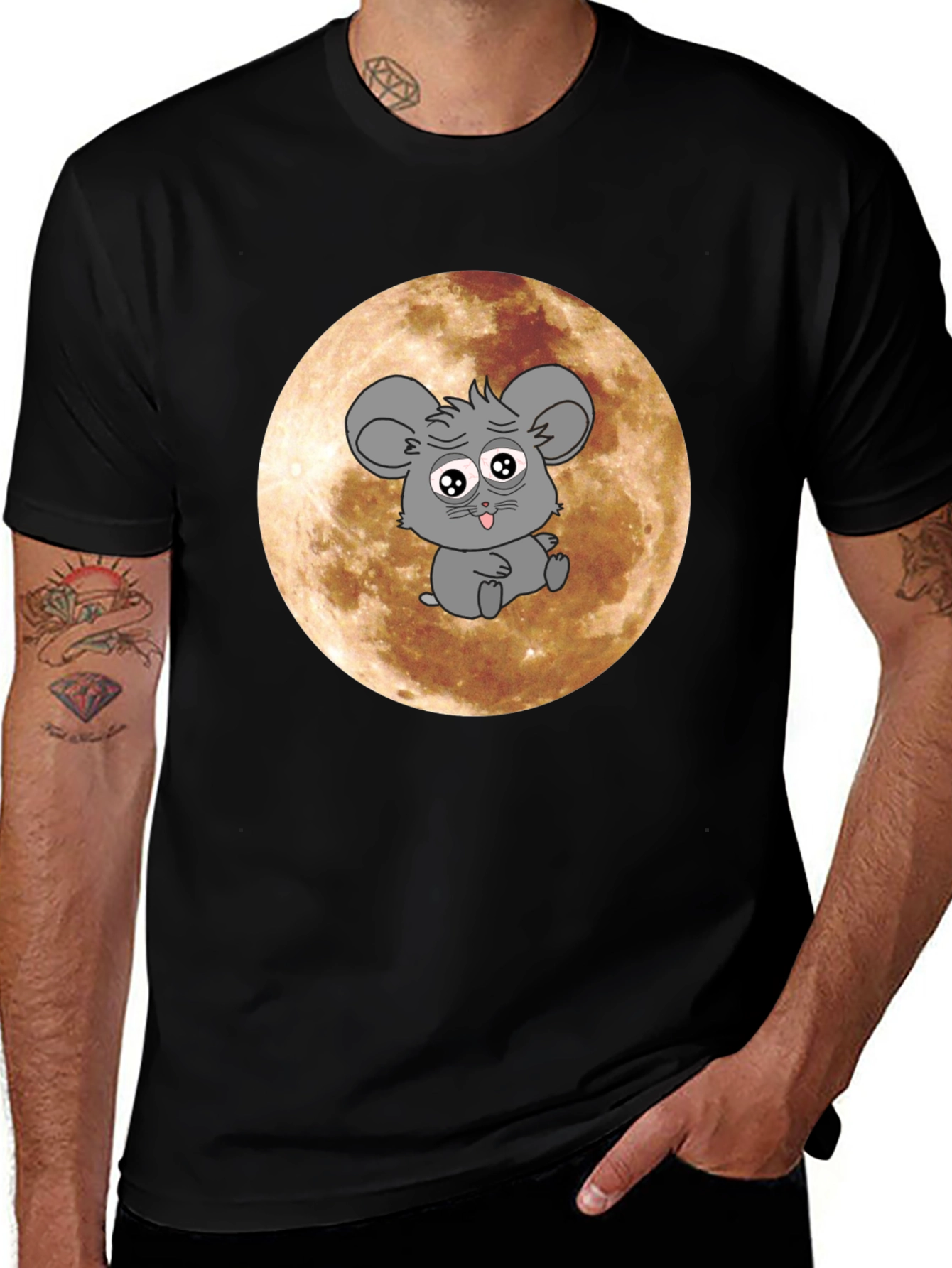 Mouse On The Moon Graphic Tee