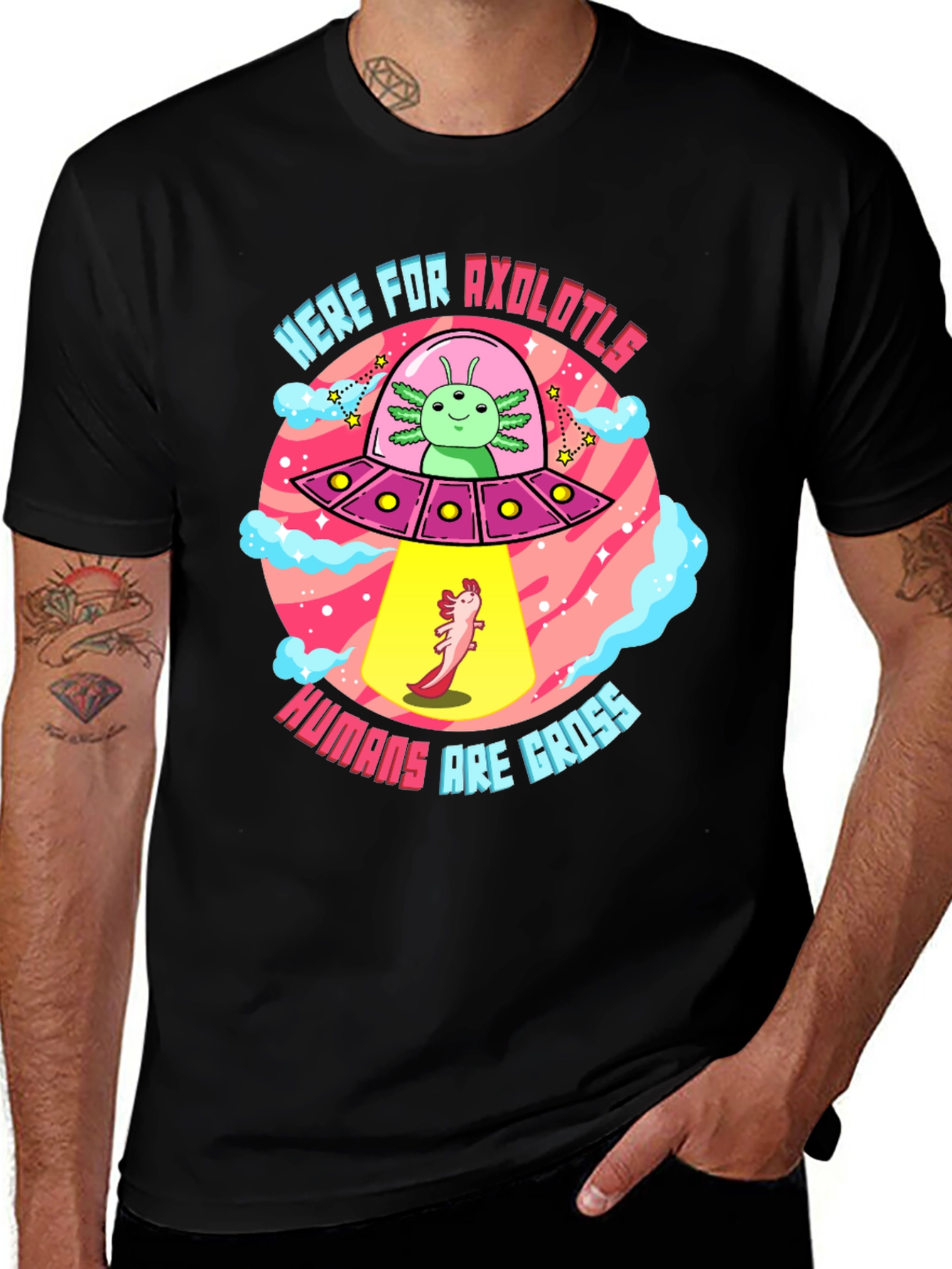 Here for Axolotls T-Shirt