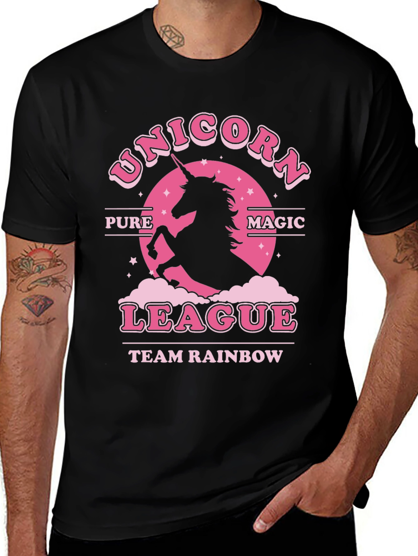 Variant 25 of Unicorn League Tee - Pure Magic Team Rainbow