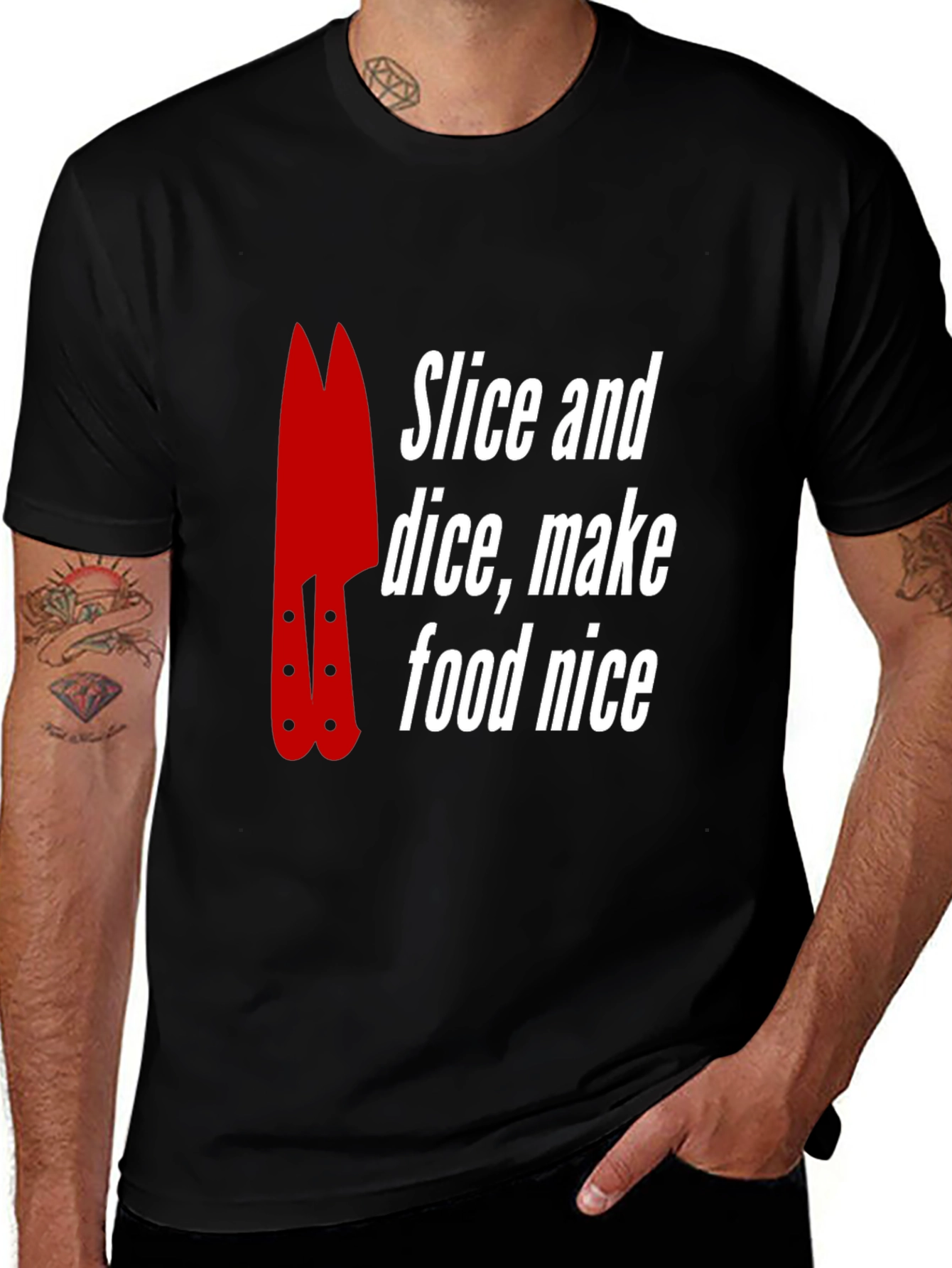 Variant 4 of Slice and Dice T-Shirt - Food Prep Chef Tee