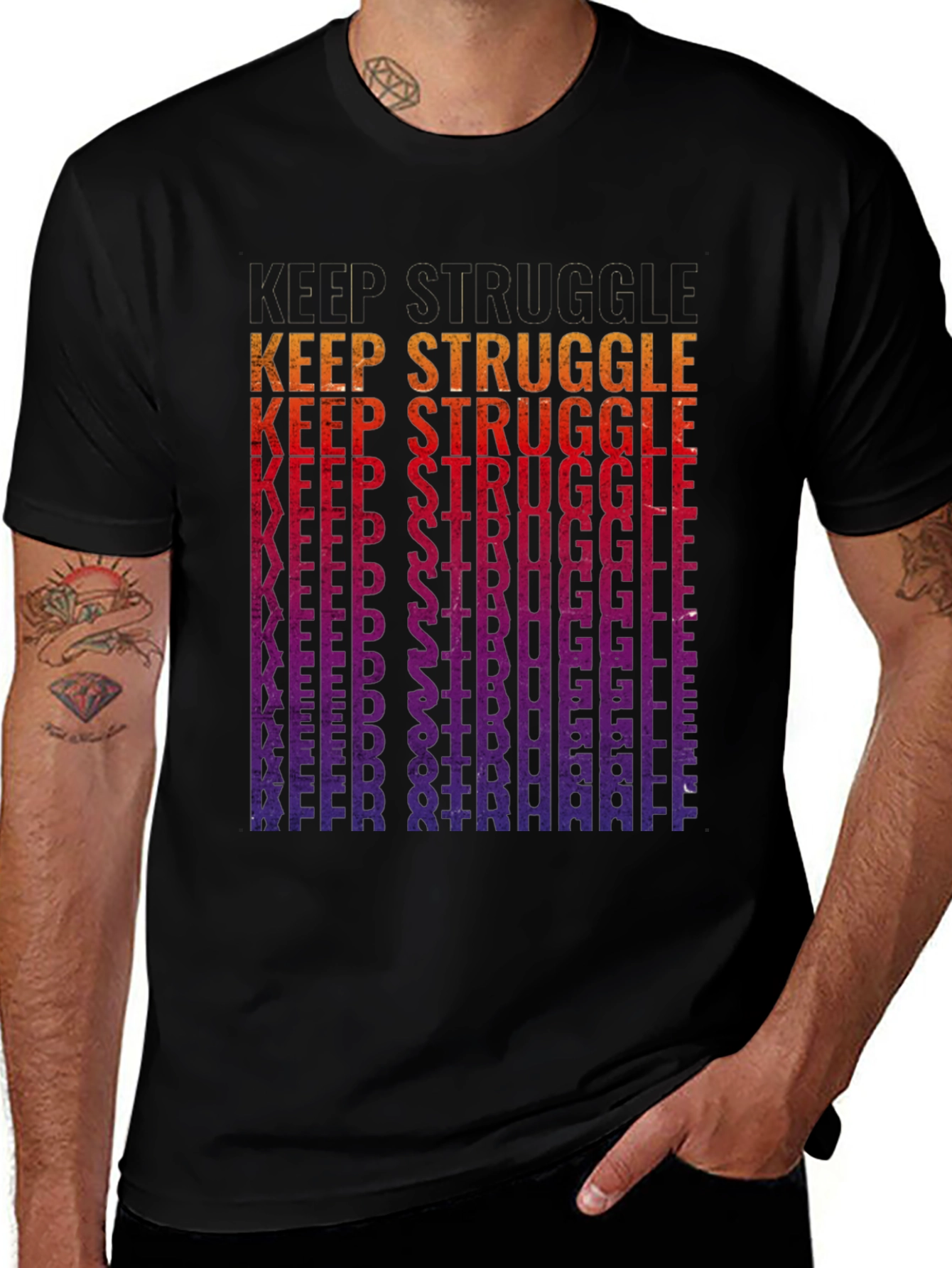 Variant 23 of Keep Struggle Graphic T-Shirt