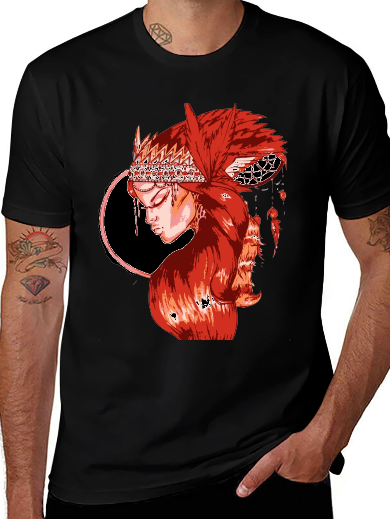 Variant 24 of Red Haired Woman Graphic T-Shirt