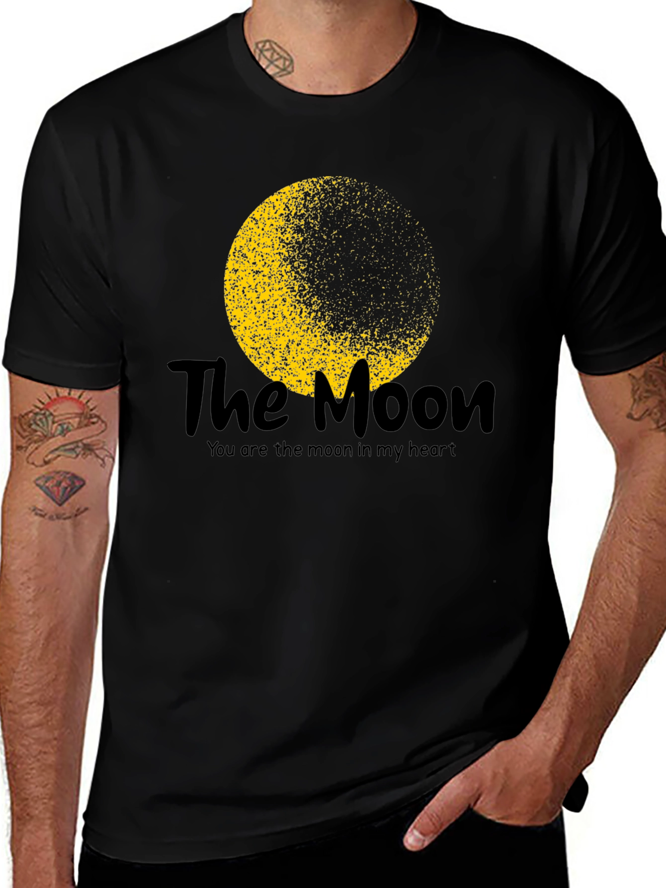 Variant 26 of The Moon Graphic T-Shirt - You are the moon in my heart