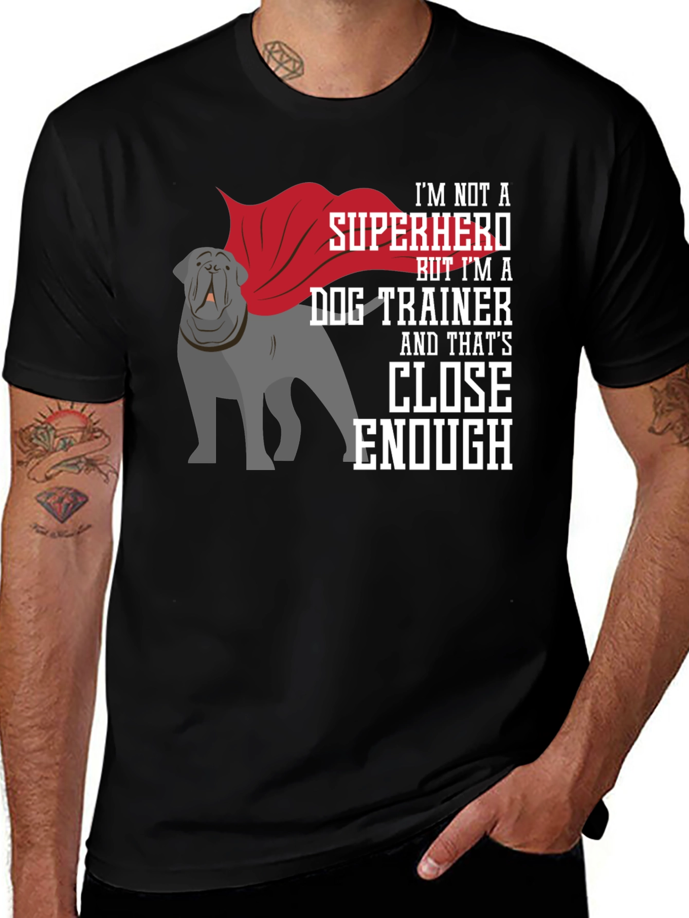 Variant 9 of Dog Trainer Superhero T-Shirt