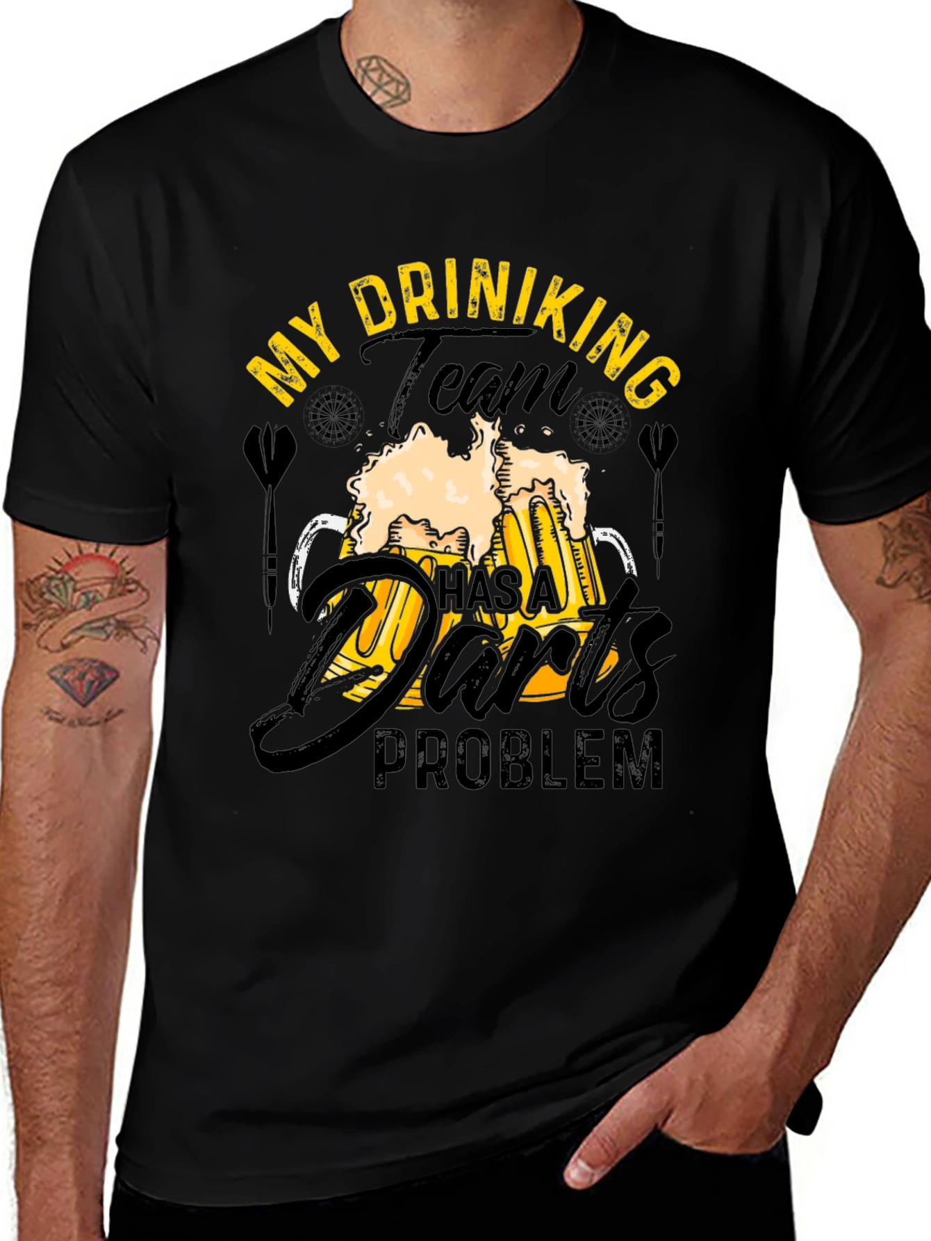 Variant 13 of Drinking Team Darts Problem Graphic T-Shirt