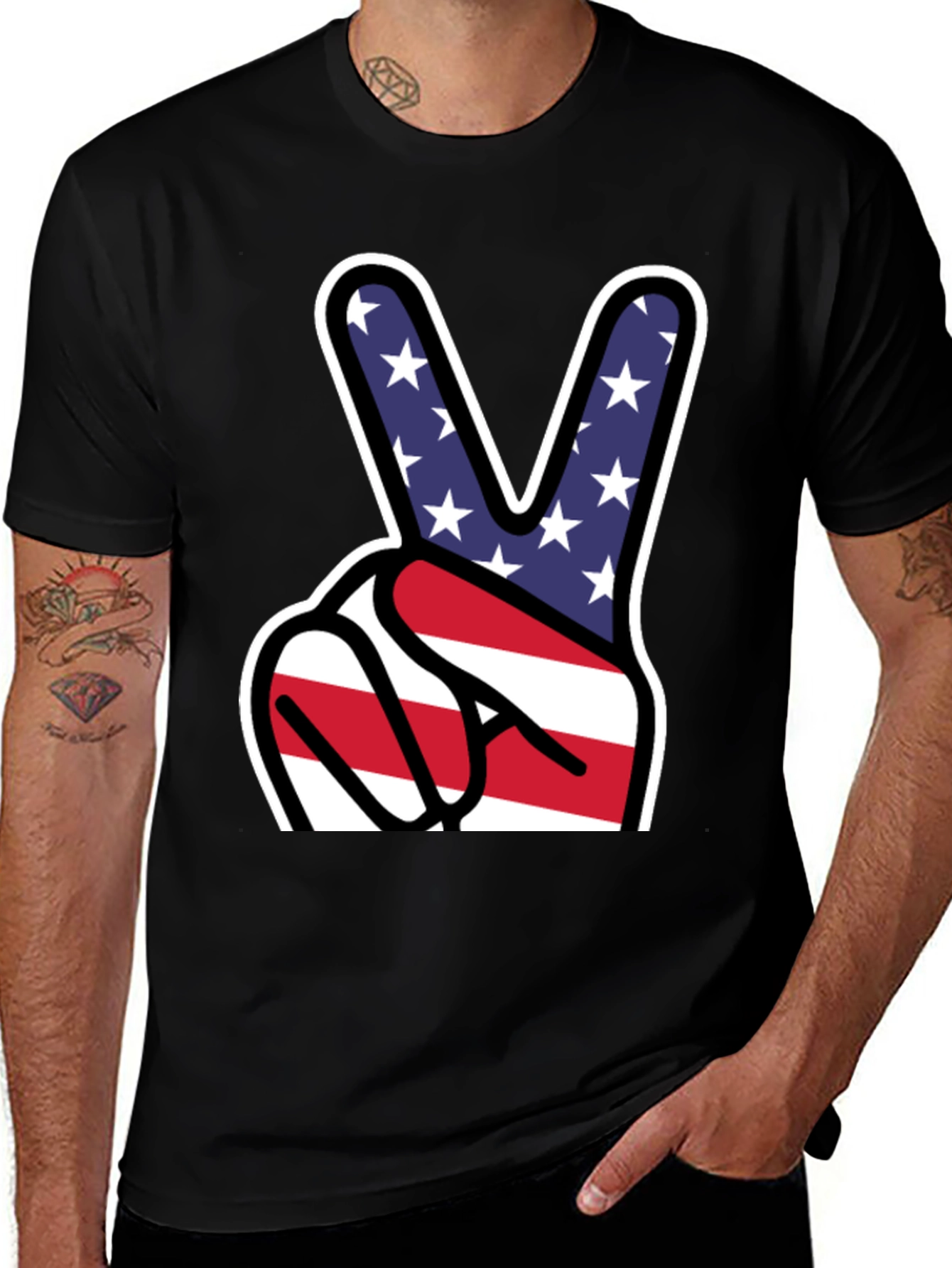 Patriotic Peace Sign T-Shirt