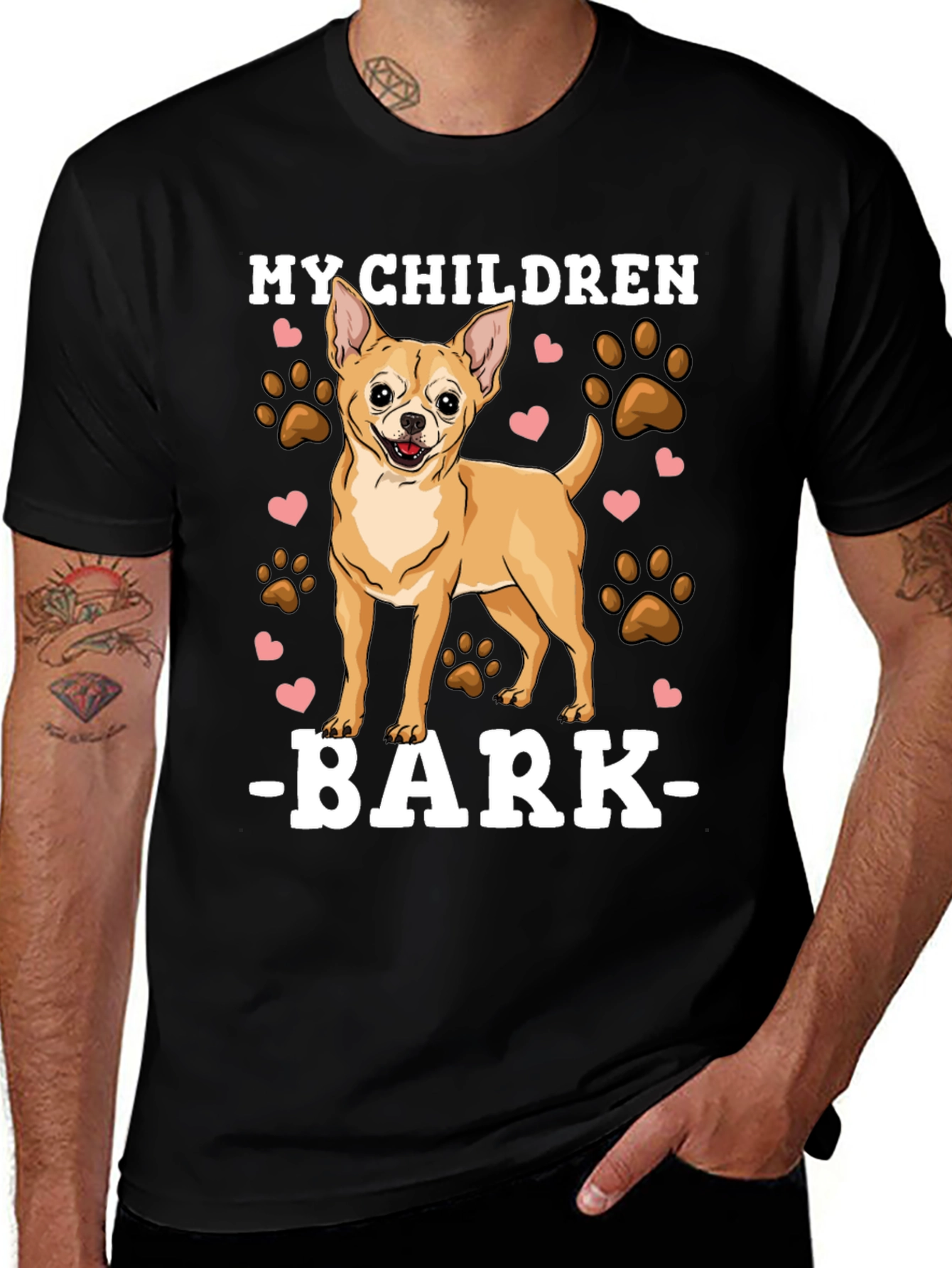 Variant 6 of My Children Bark - Dog Lover T-Shirt