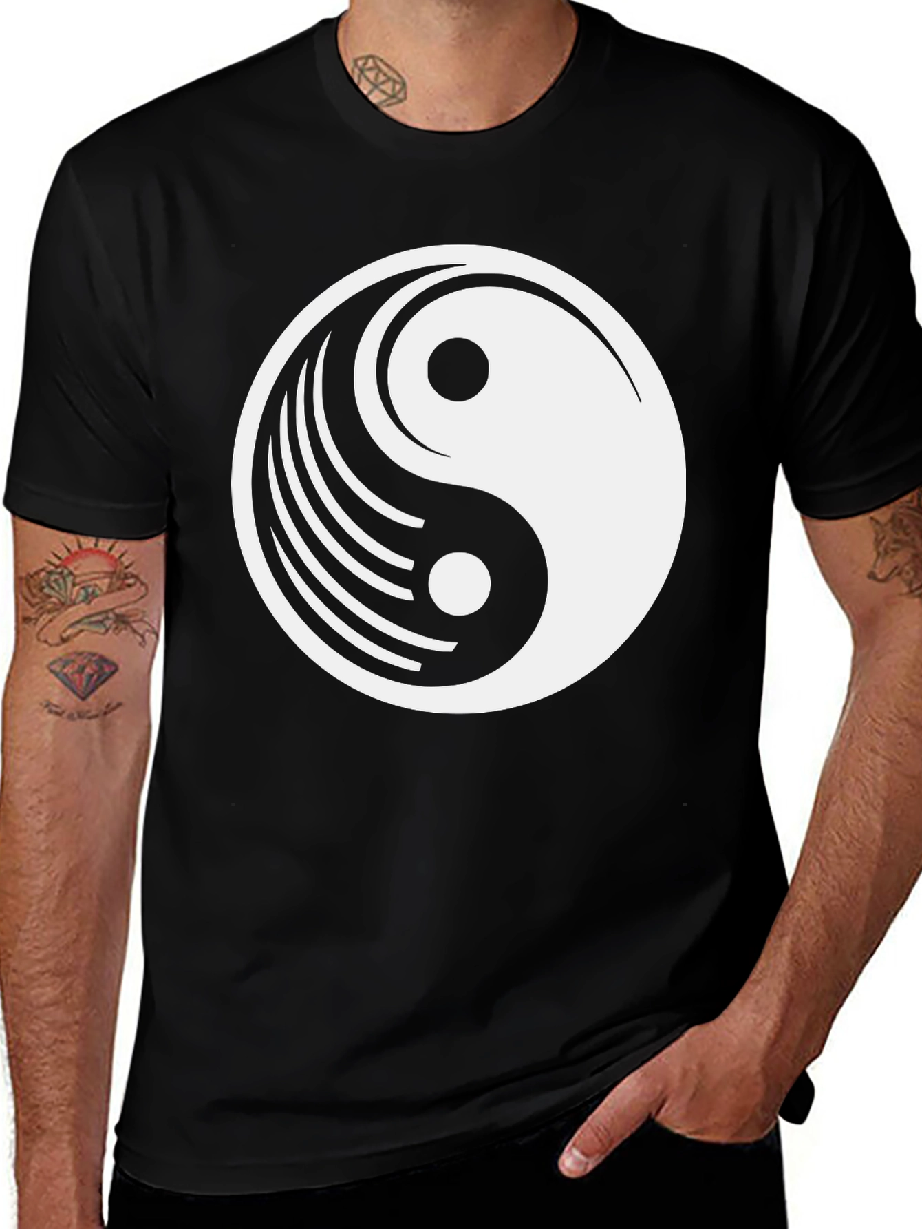 Variant 25 of Yin Yang T-Shirt - Harmony and Balance
